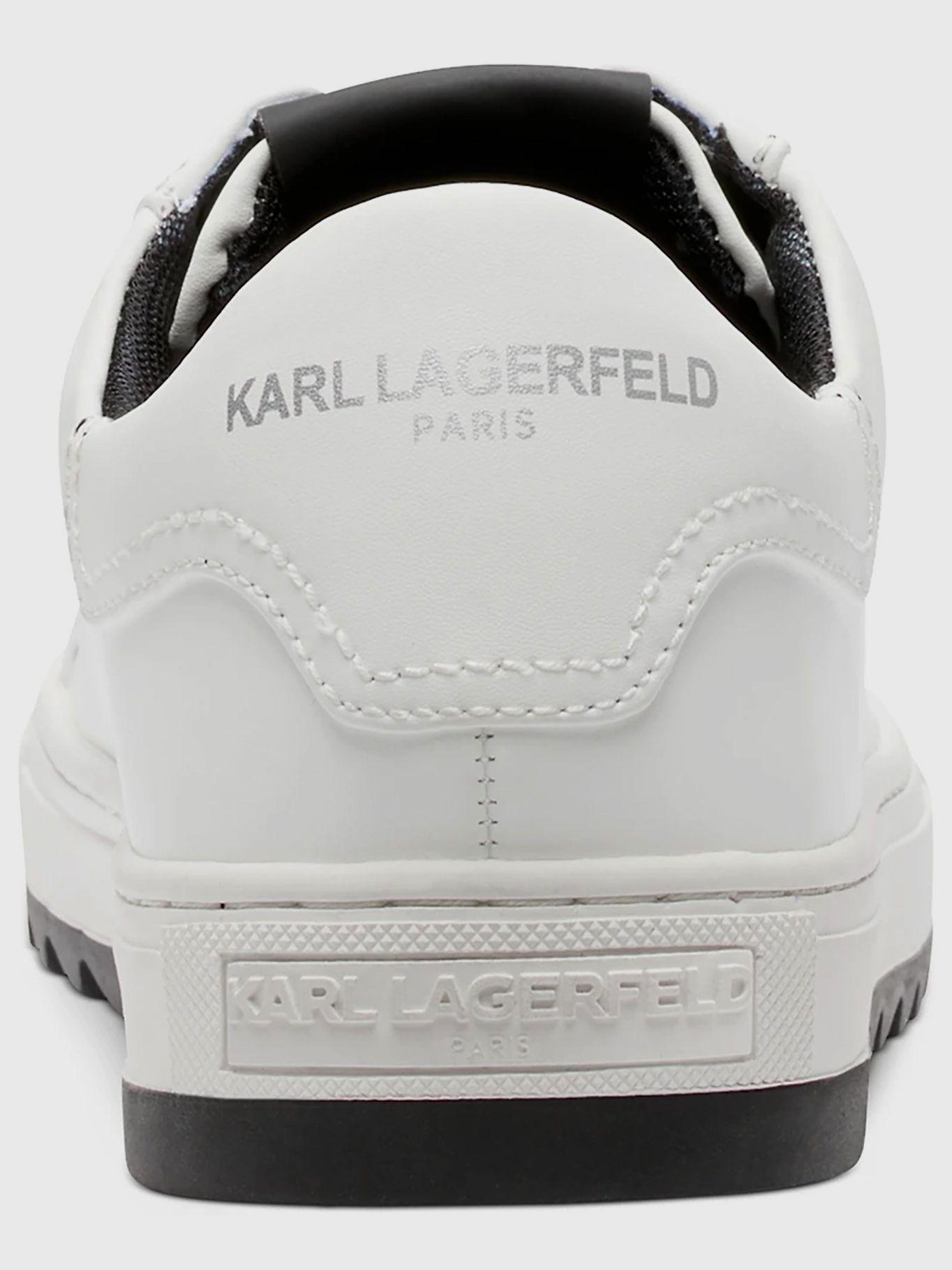 Zapatillas cuero estilo urbano Blanco Karl Lagerfeld-3