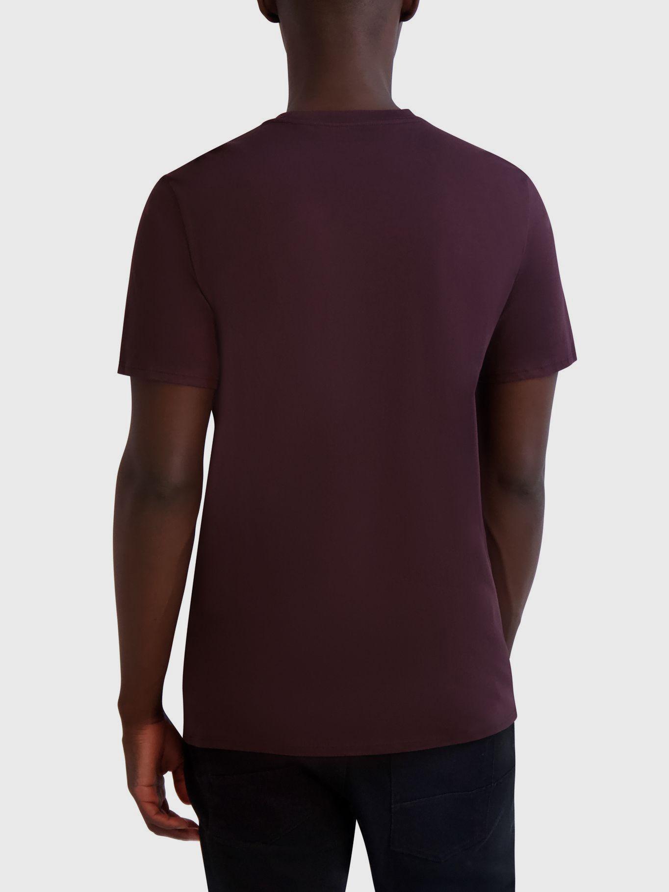 Polera gráfica con perfil Burdeo-2