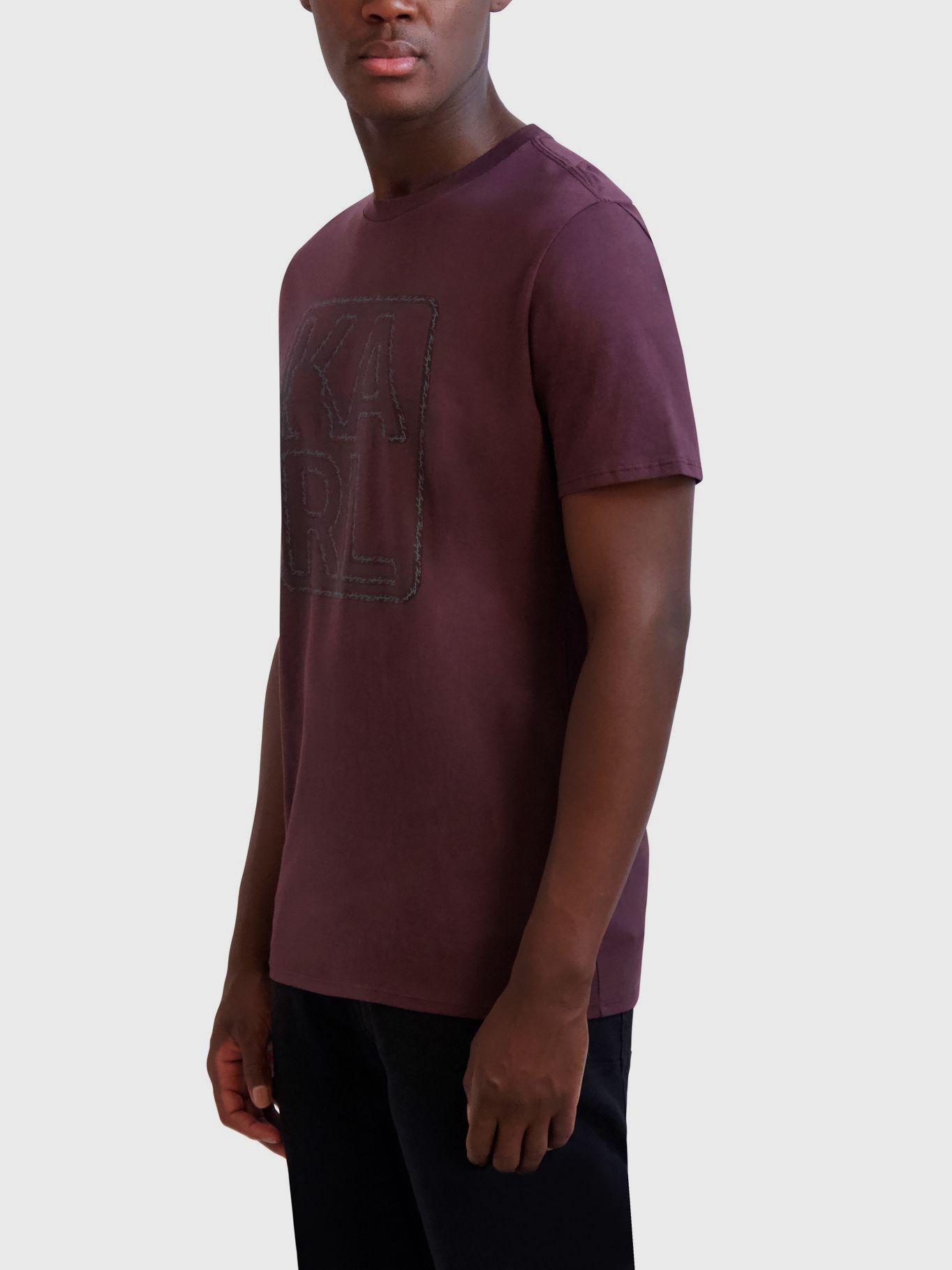 Polera gráfica con perfil Burdeo-3