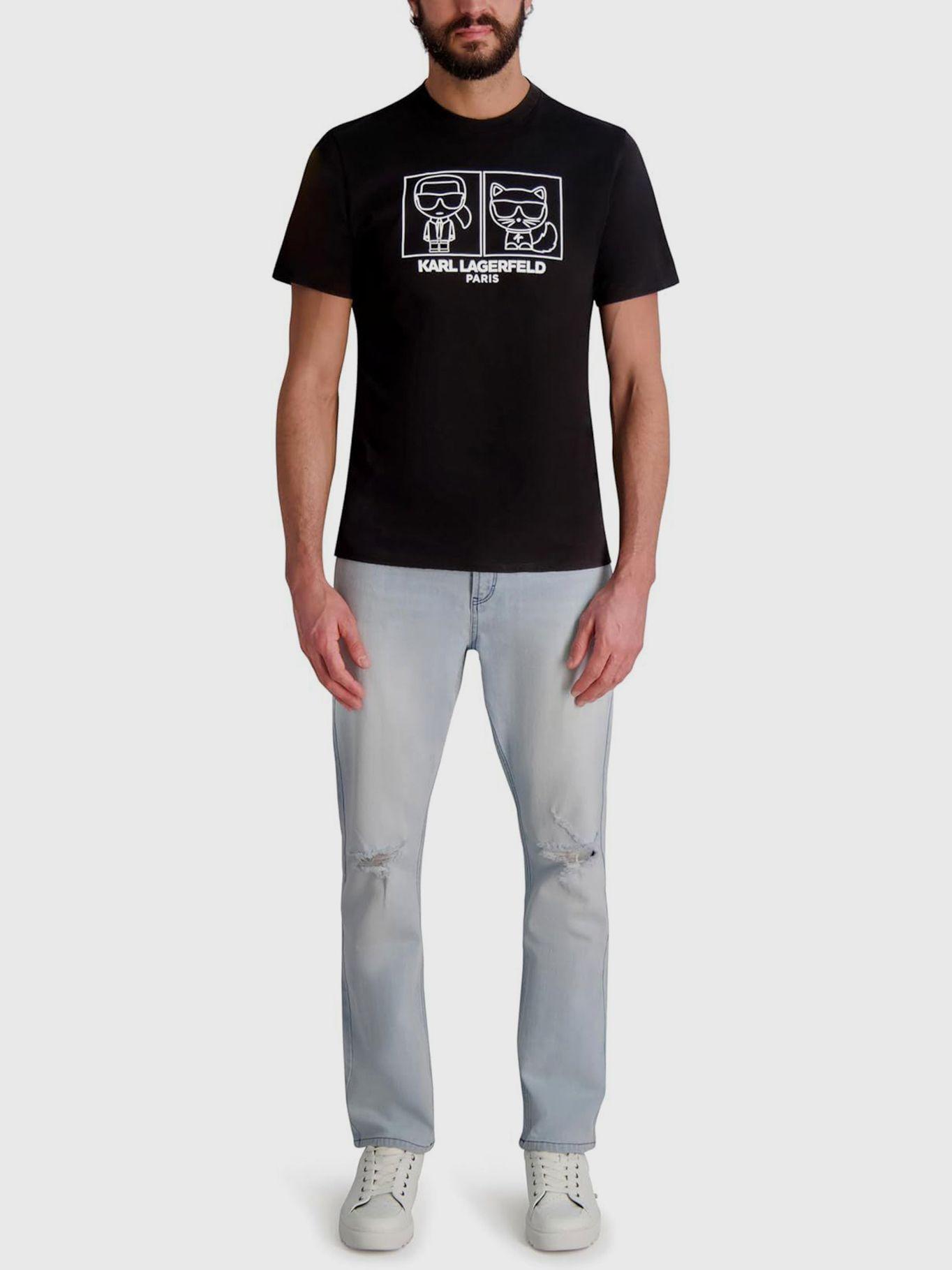 Polera Karl y Choupette estampado Negro Karl Lagerfeld-3