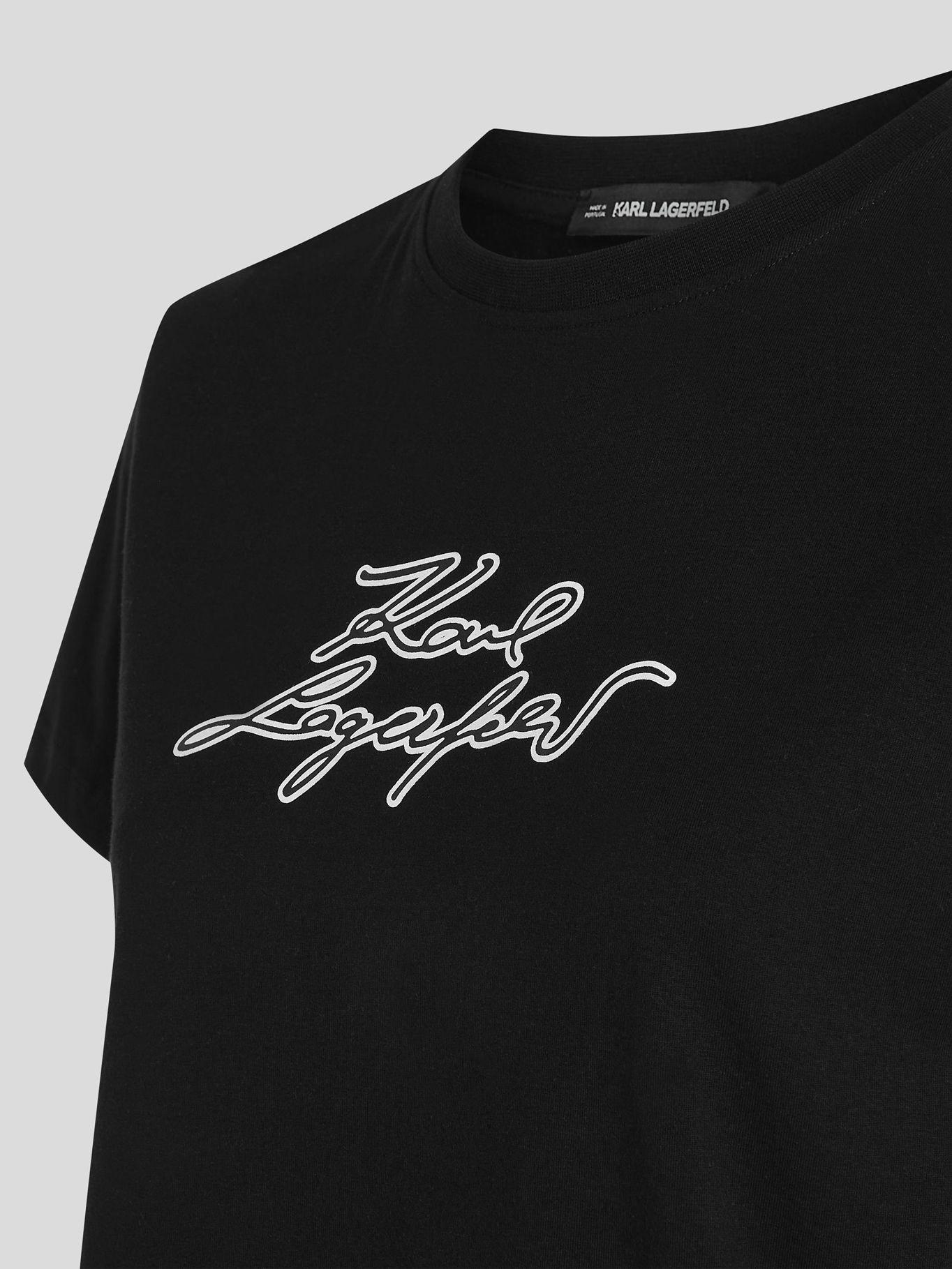 Polera varsity bordado Negro Karl Lagerfeld-2
