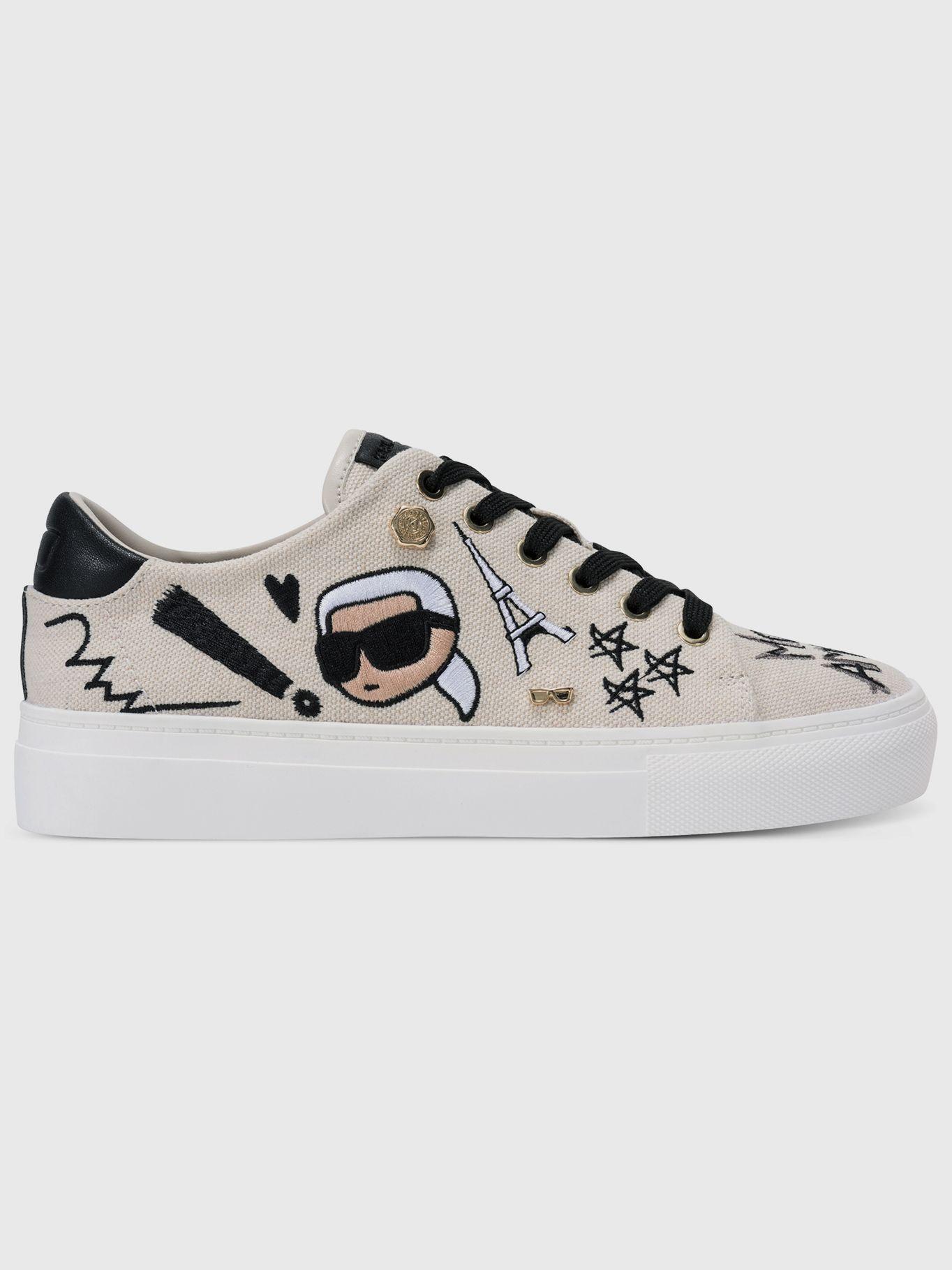 Zapatillas plataforma detalles París Blanco-4