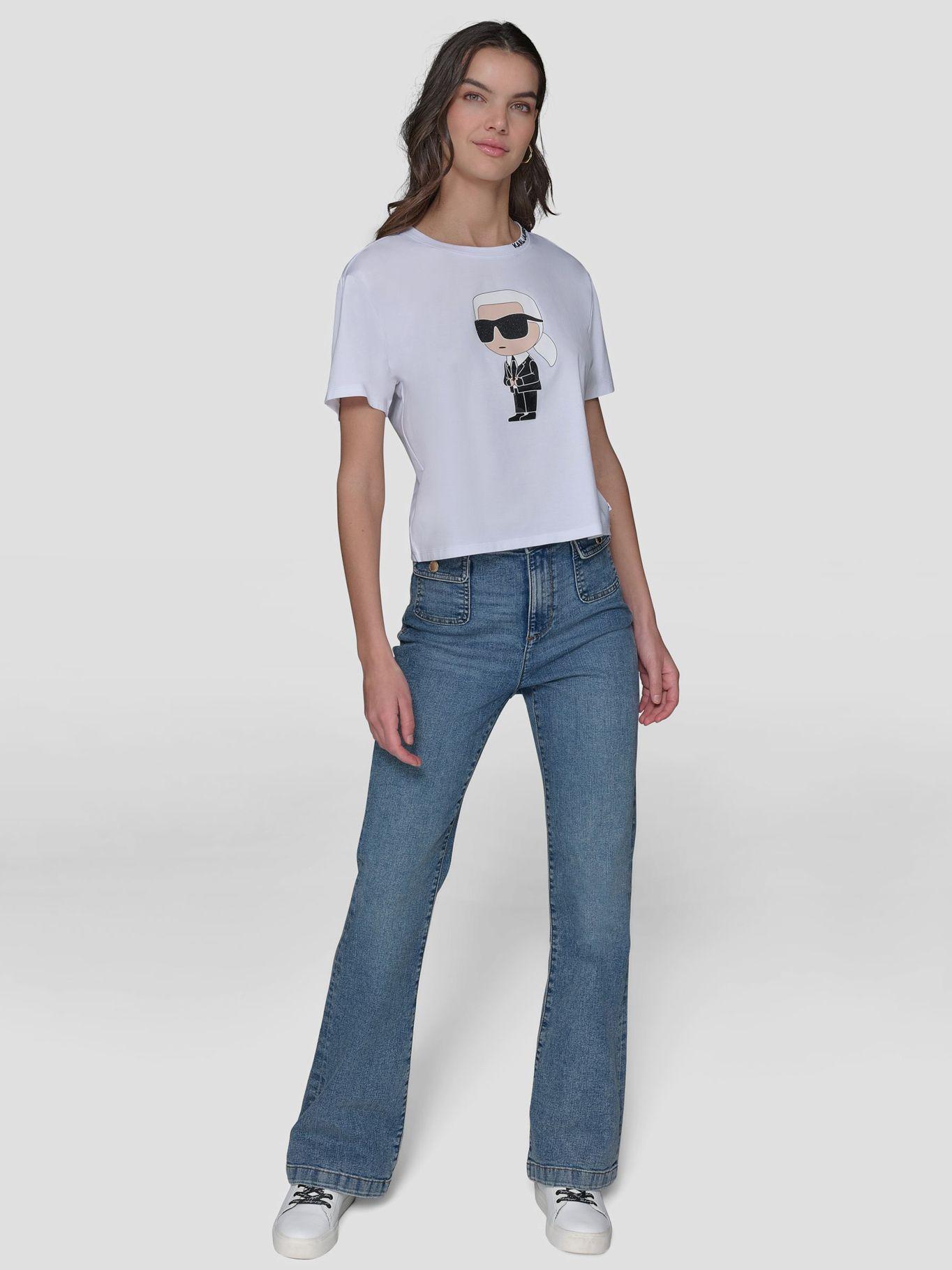 Polera con estampado Karl Blanco Karl Lagerfeld-1