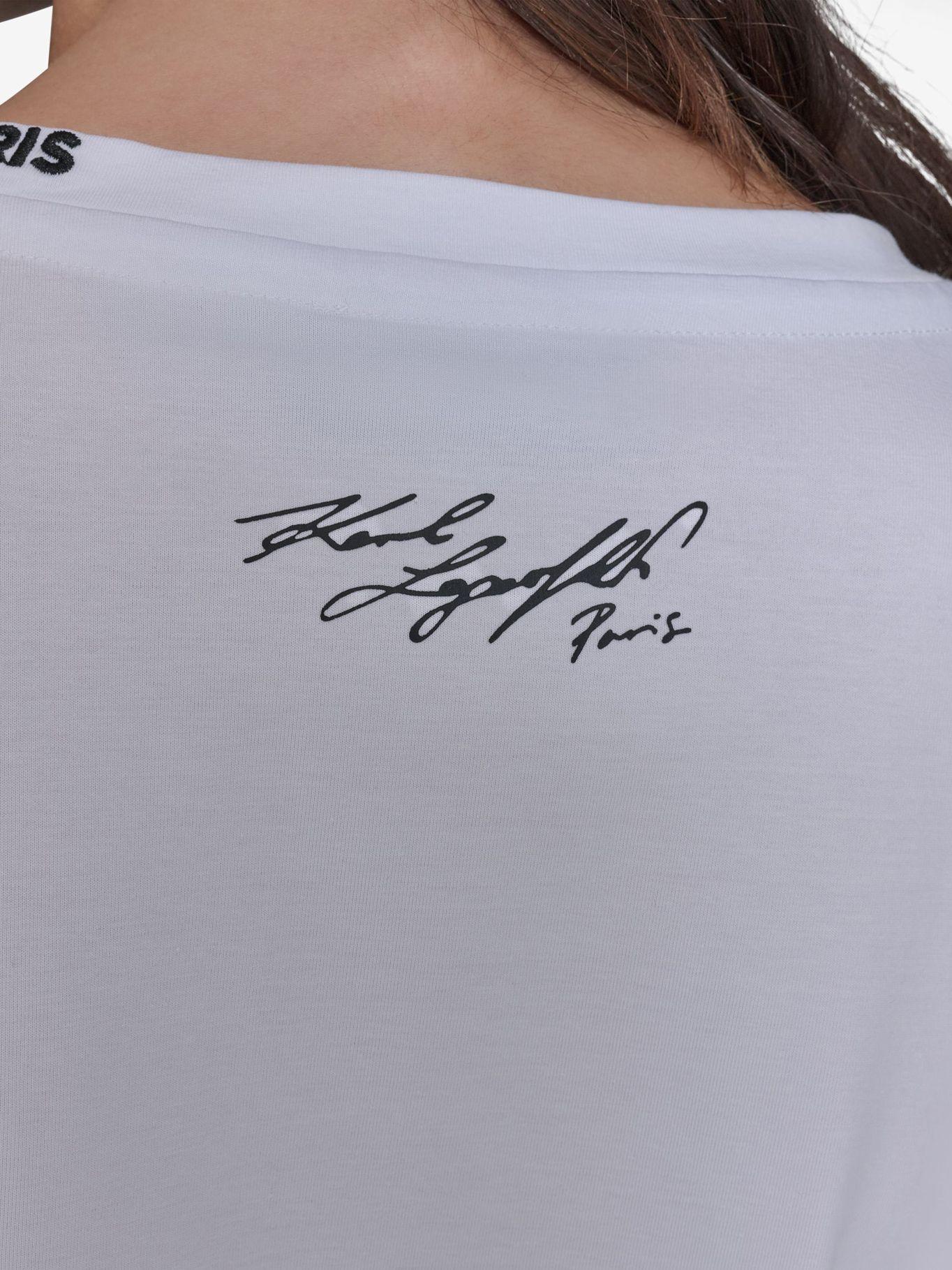 Polera con estampado Karl Blanco Karl Lagerfeld-5