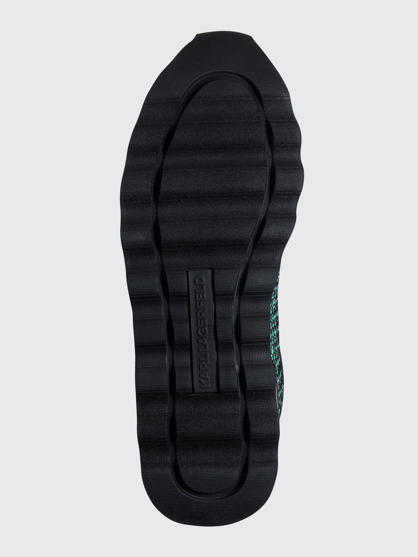 Zapatillas Meade con cordones y suela 35 mm Negro Karl-3