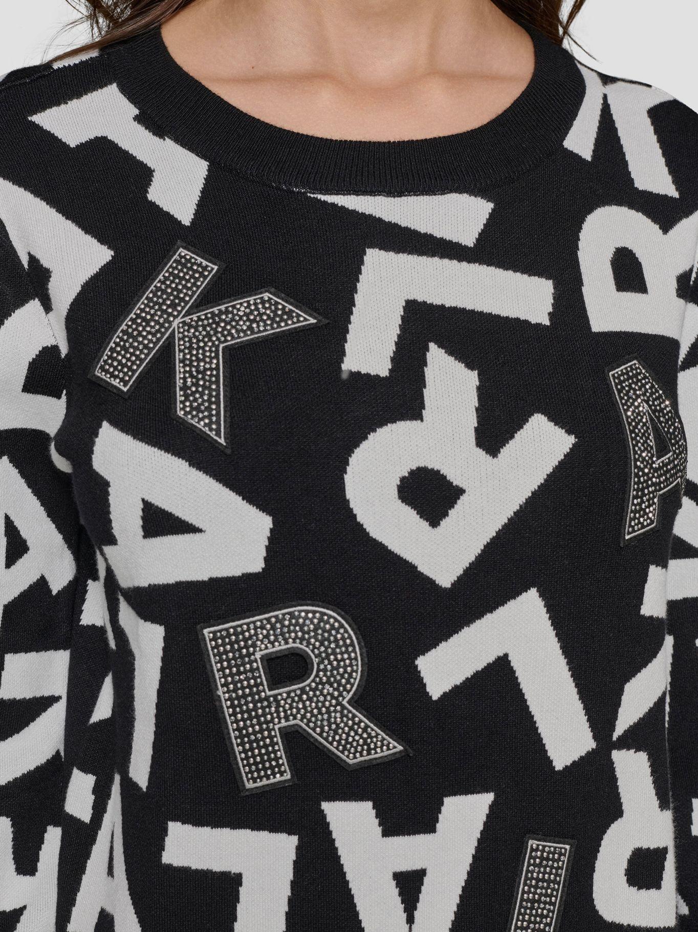 Sweater con logo KARL desordenado-4