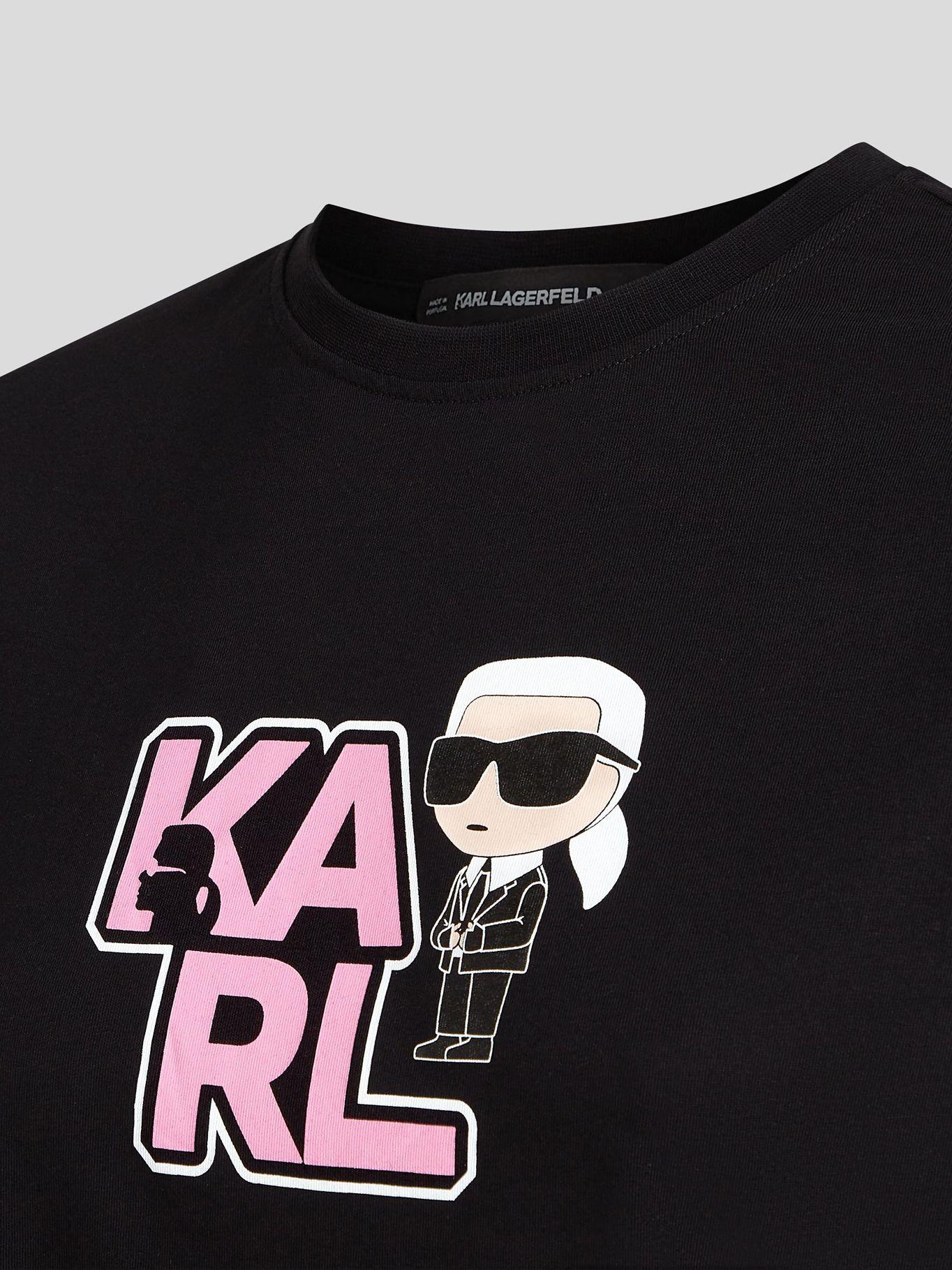 Polera varsity con estampado KARL Negro Karl Lagerfeld-2