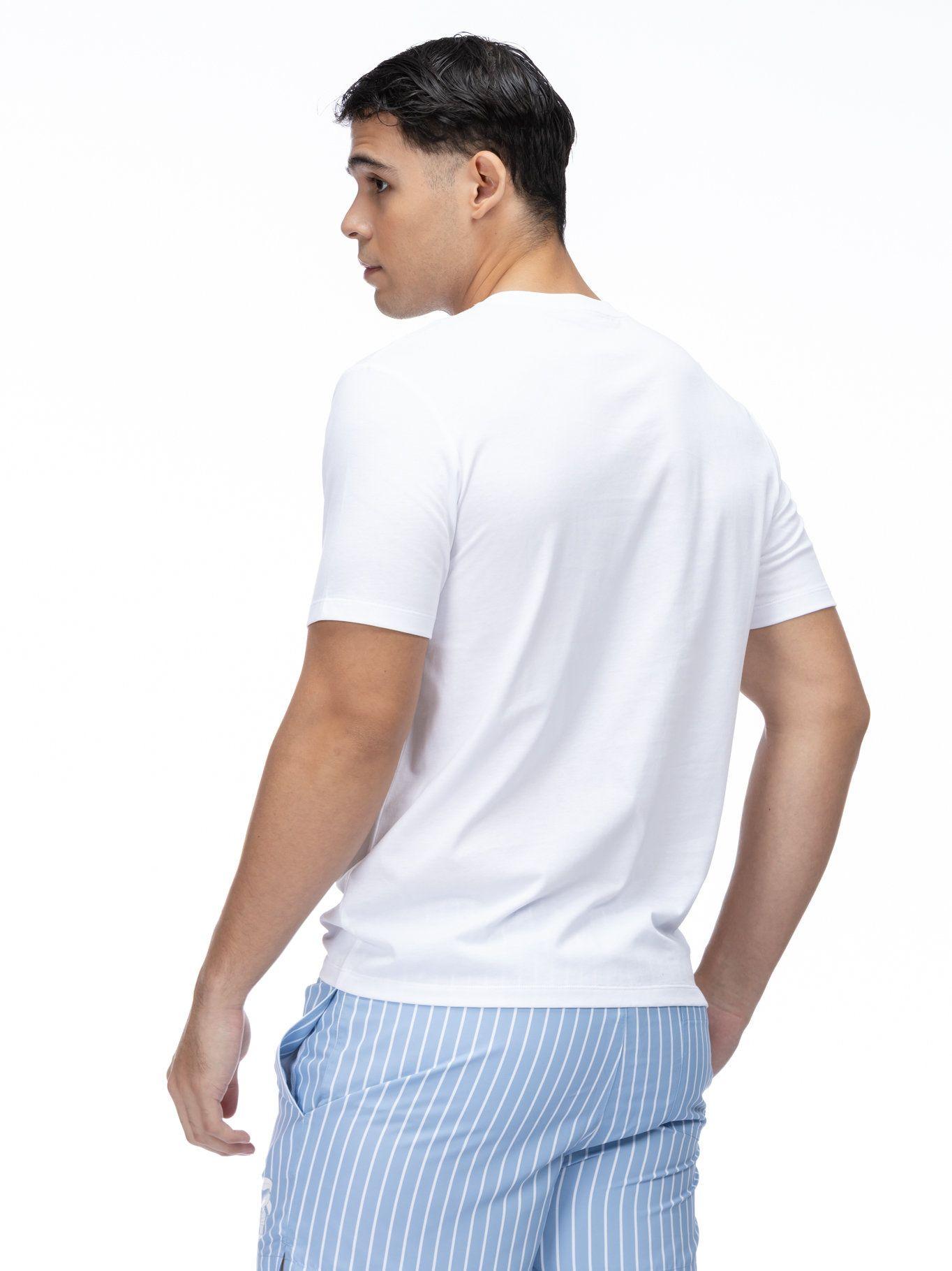 Polera con parche Ikon Blanco Karl Lagerfeld-3