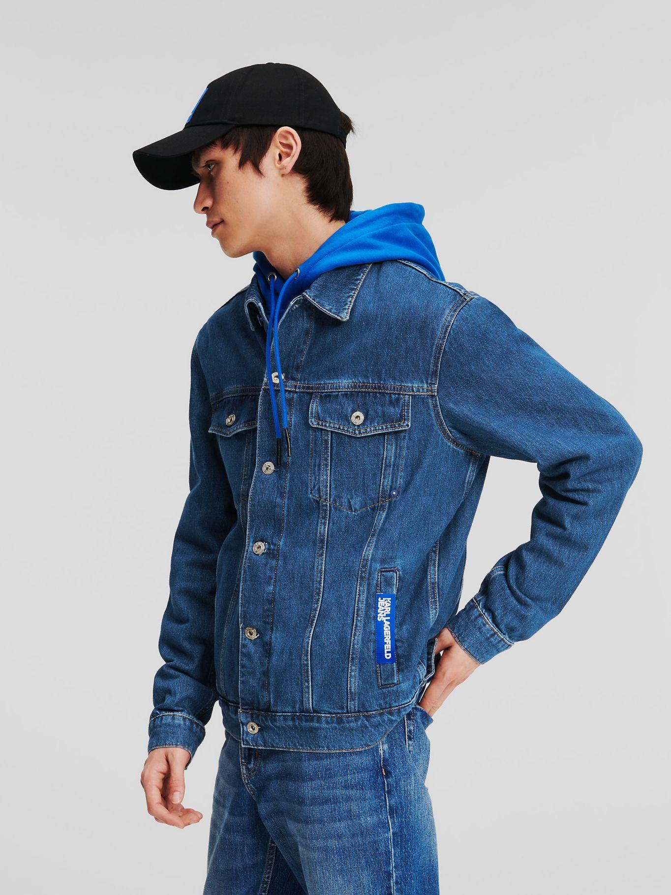 Chaqueta regular denim Azul Karl Lagerfeld-3