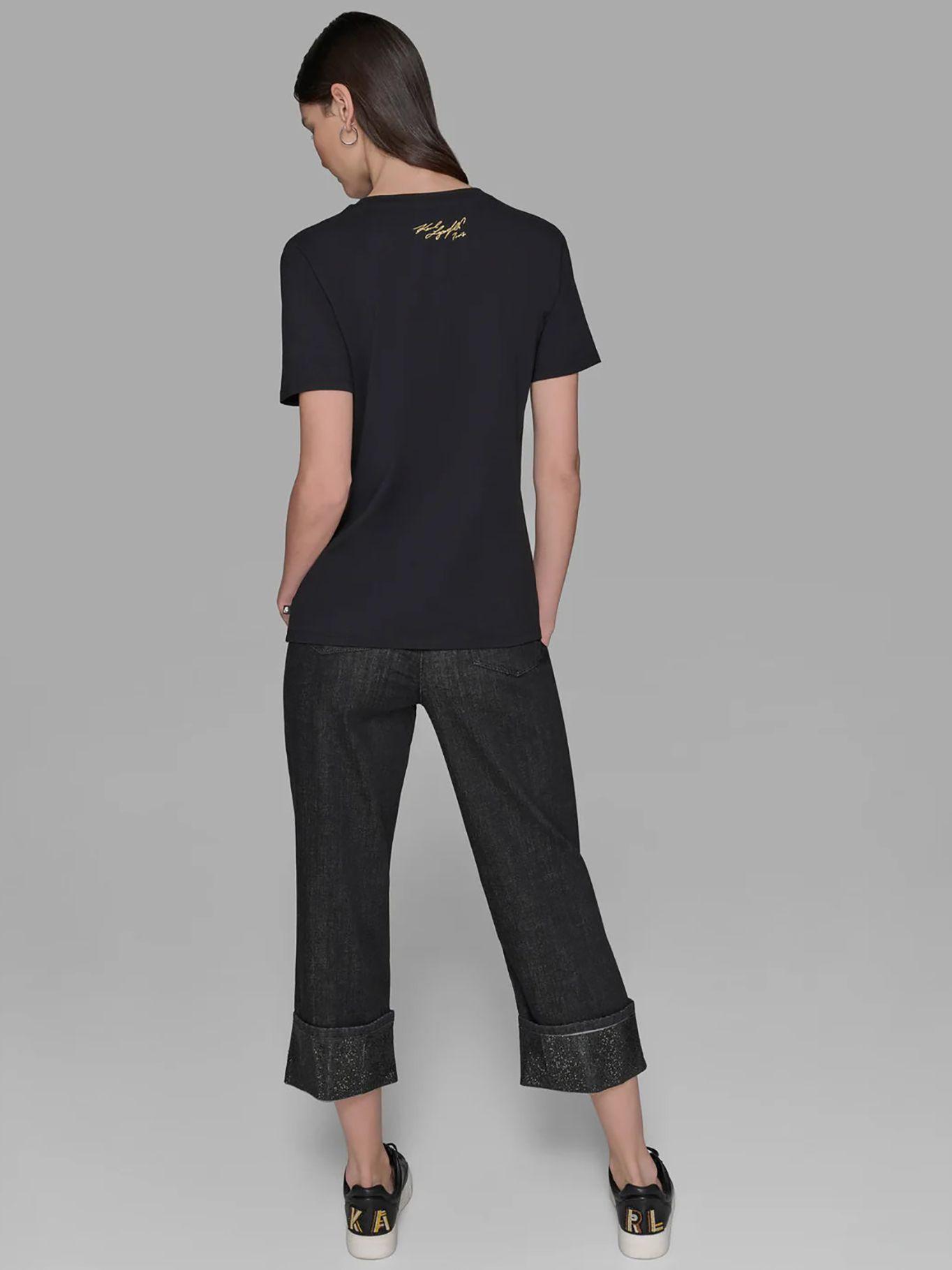 Polera con estampado gráfico de frames de Negro-2