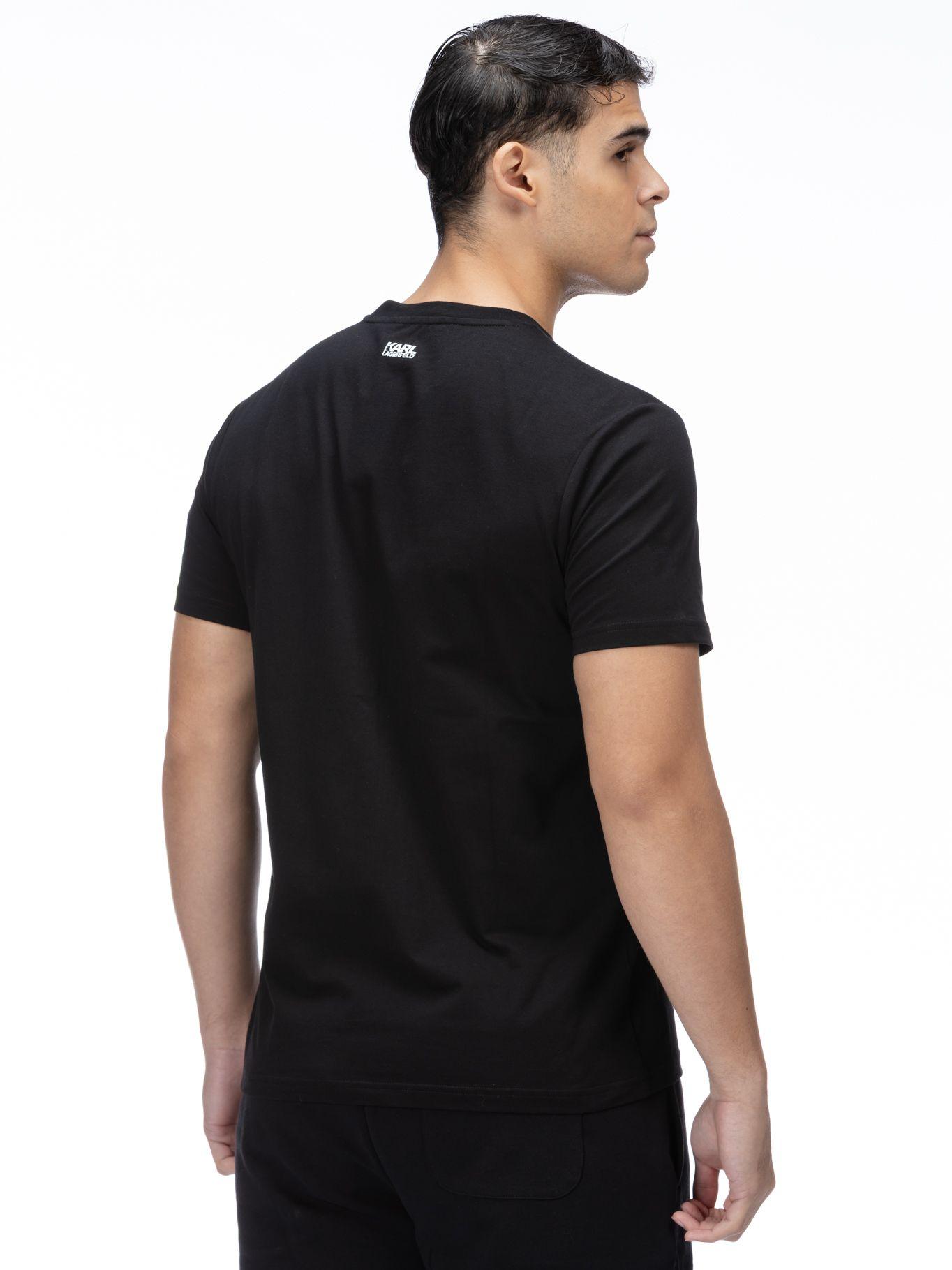Polera estampado postal París Negro Karl Lagerfeld-2