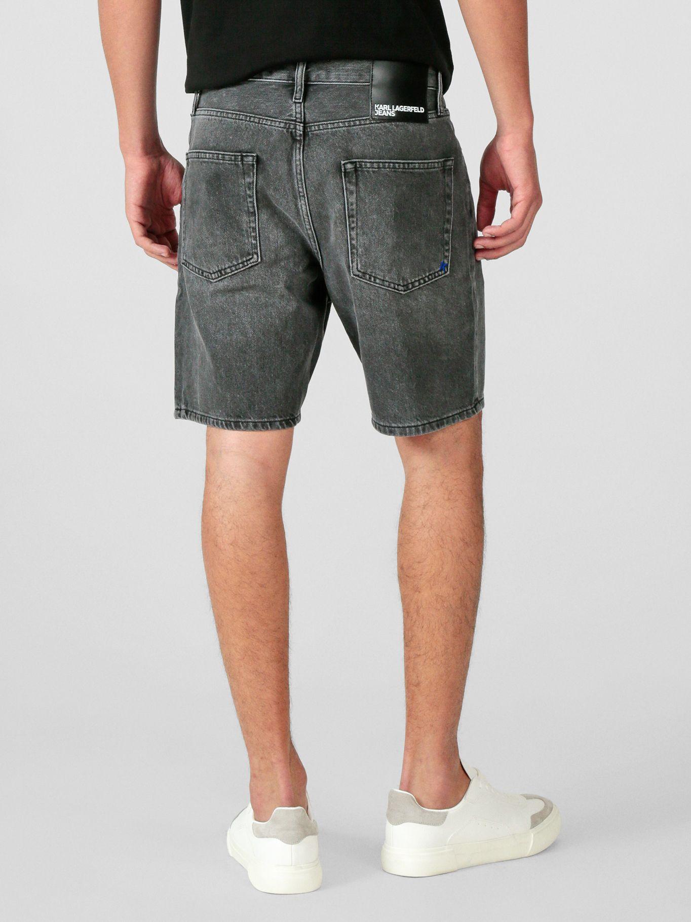 Short relaxed denim Negro Karl Lagerfeld-2