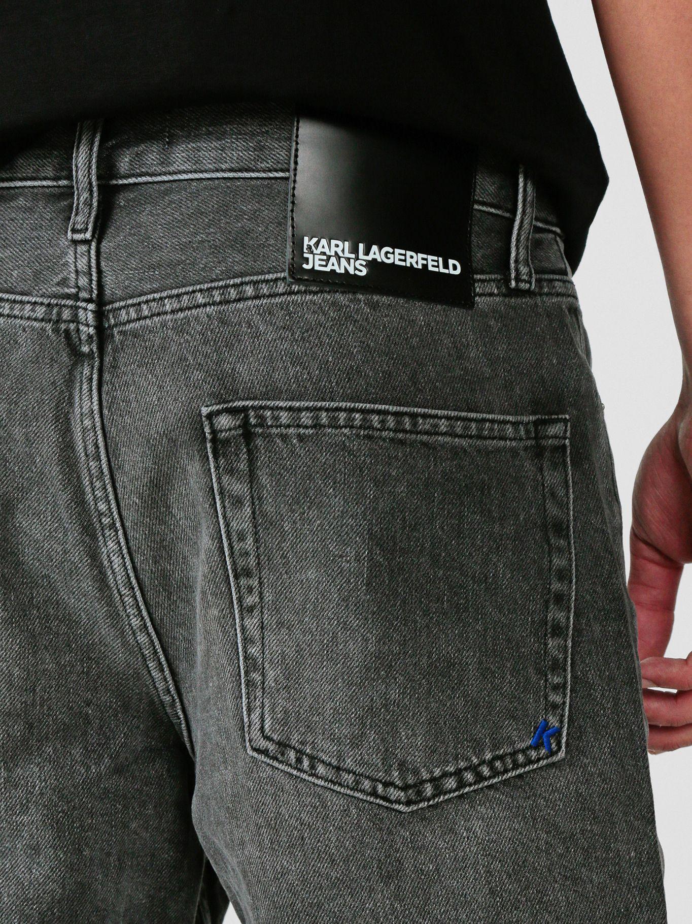 Short relaxed denim Negro Karl Lagerfeld-4