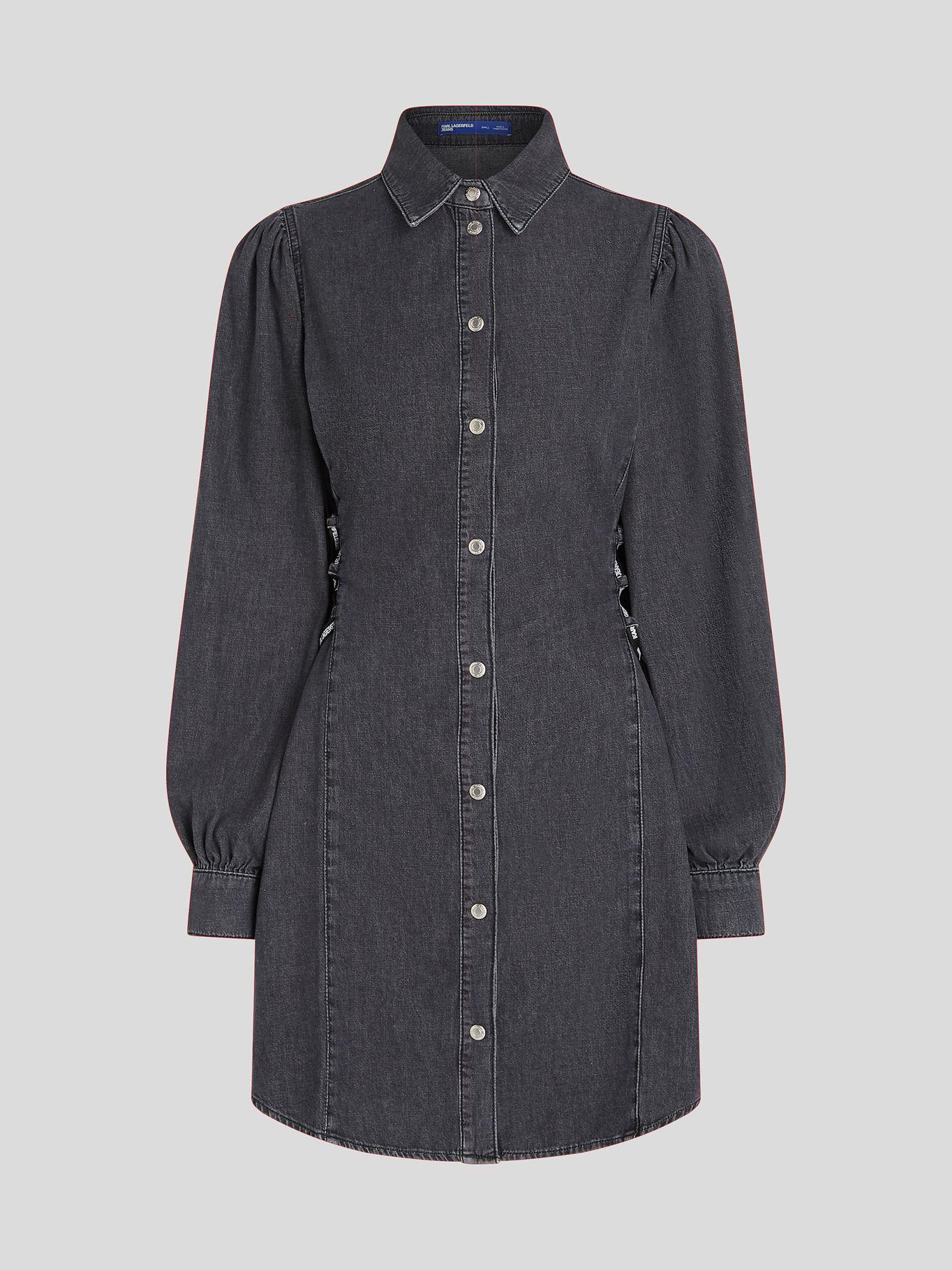 Vestido camisero denim Blanco Karl Lagerfeld-4