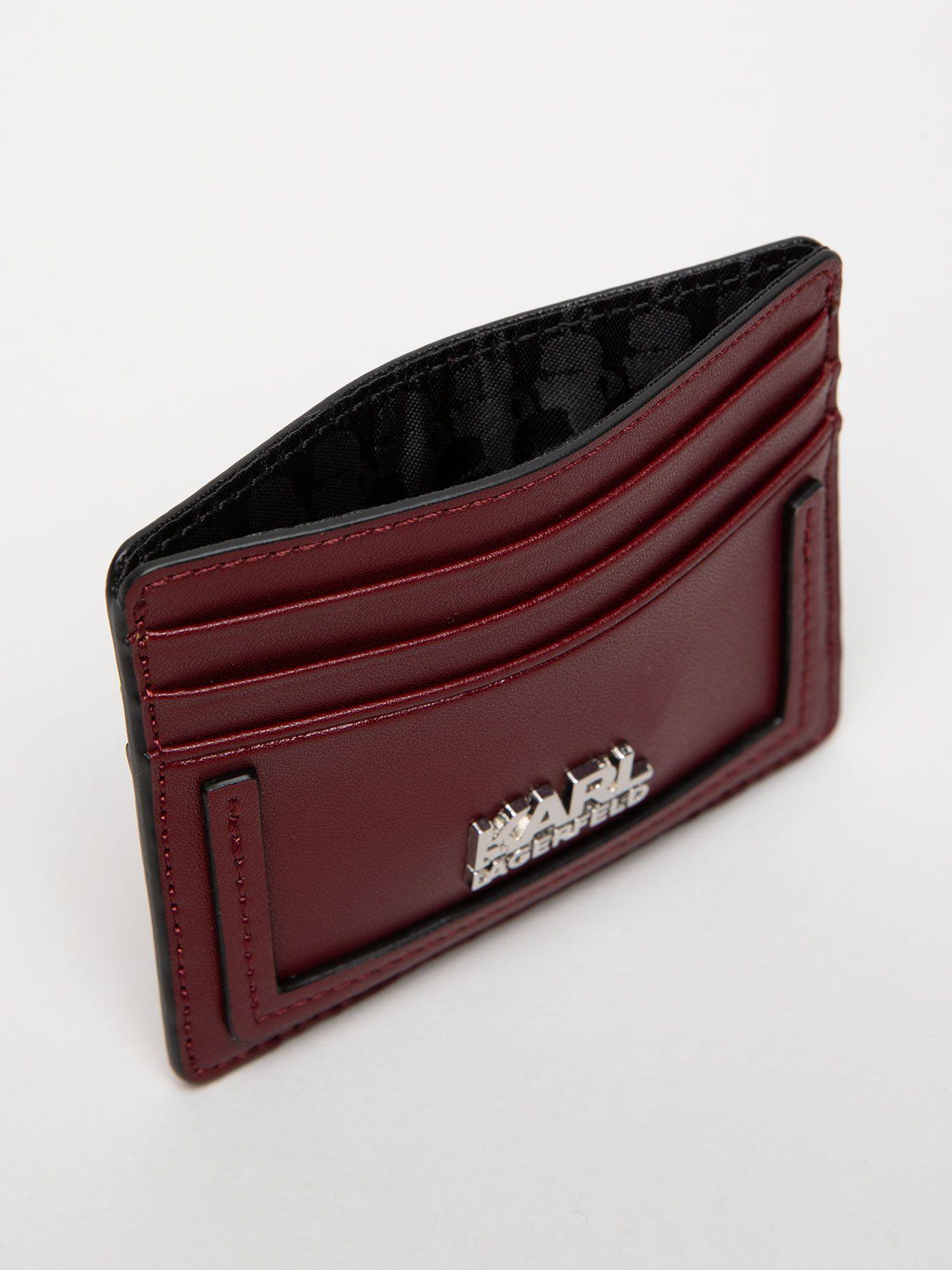 Tarjetero con logo metálico K / Style Lila Karl-2