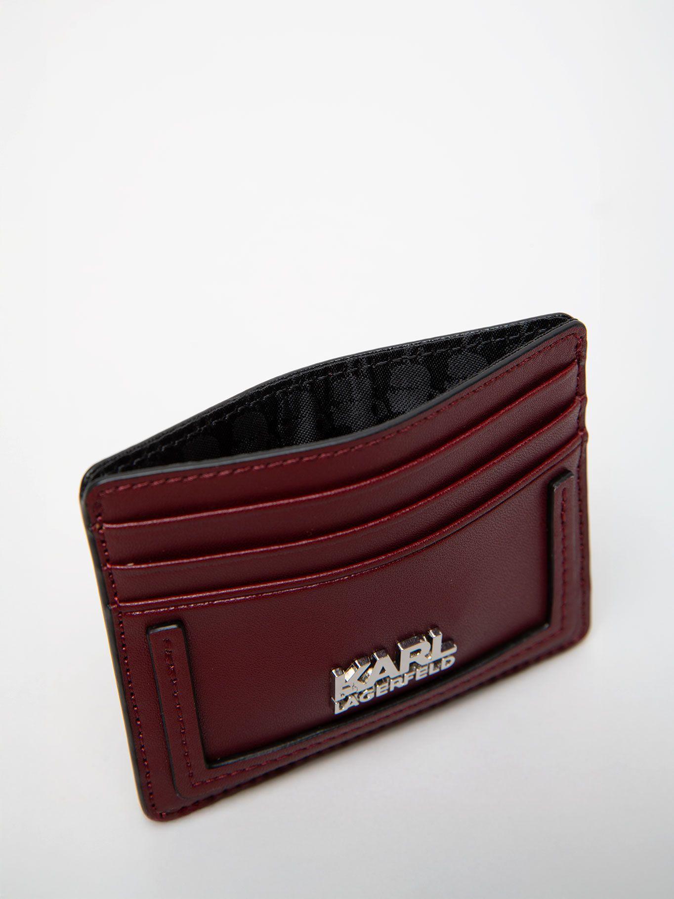 Tarjetero con logo metálico K / Style Lila Karl-3