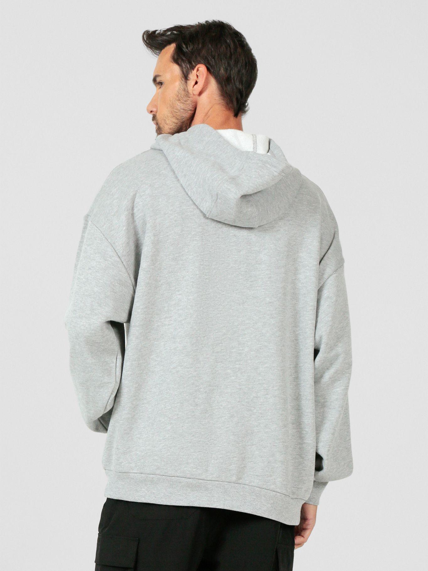 Polerón con gorro y parche de logo Gris Karl Lagerfeld-2