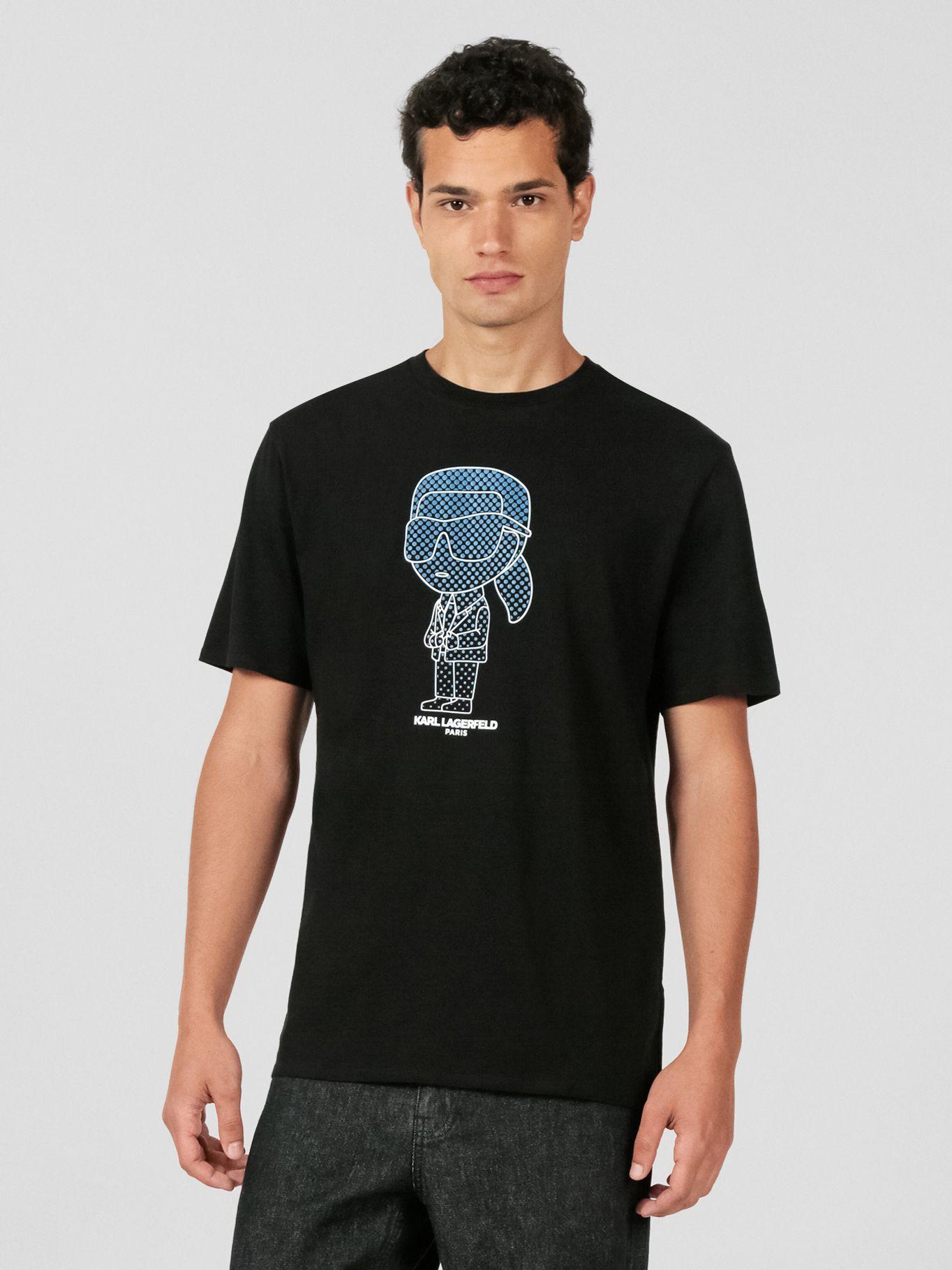 Polera logo de Karl relieve de goma Azul Karl Lagerfeld-0