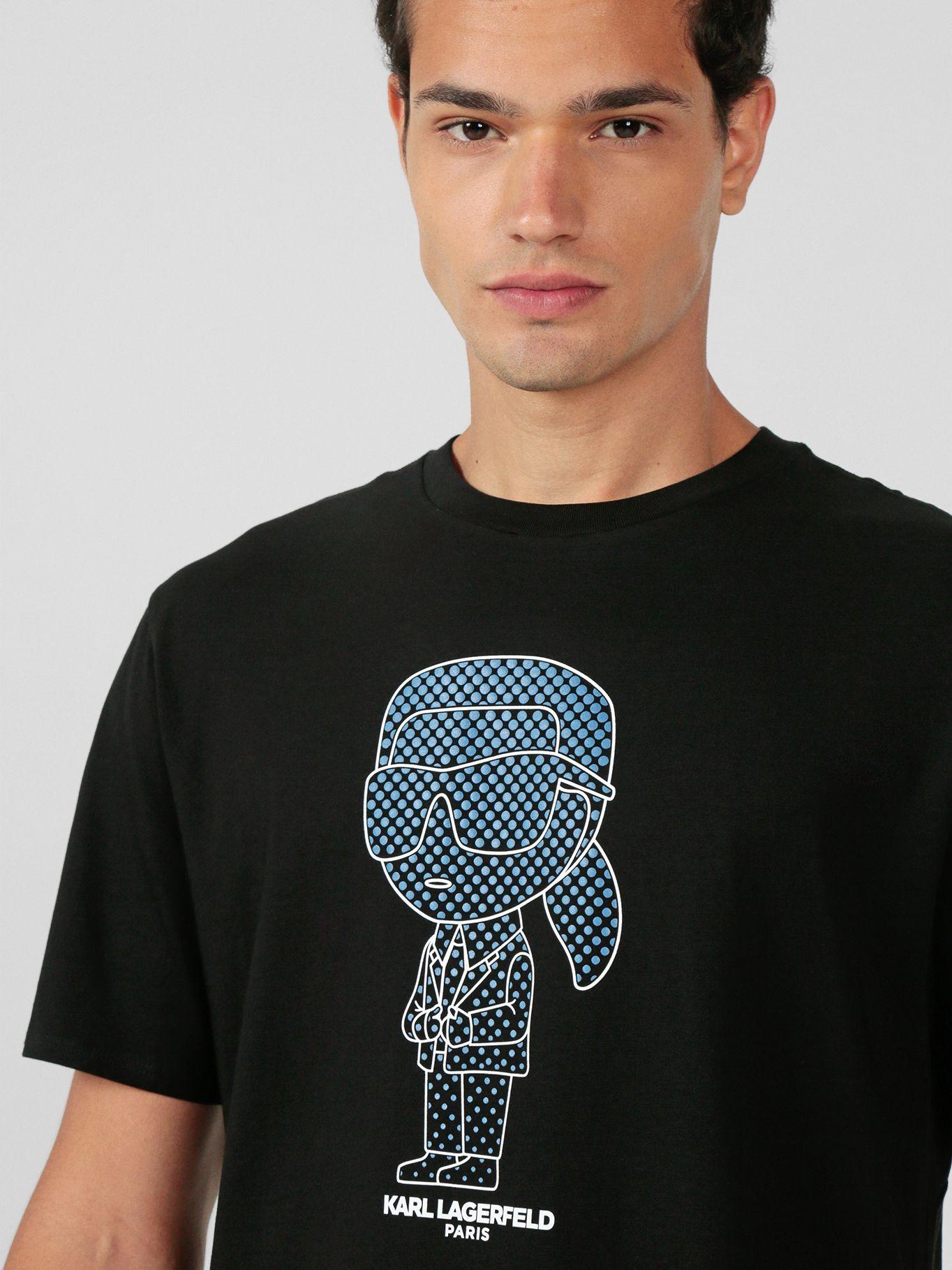 Polera logo de Karl relieve de goma Azul Karl Lagerfeld-4