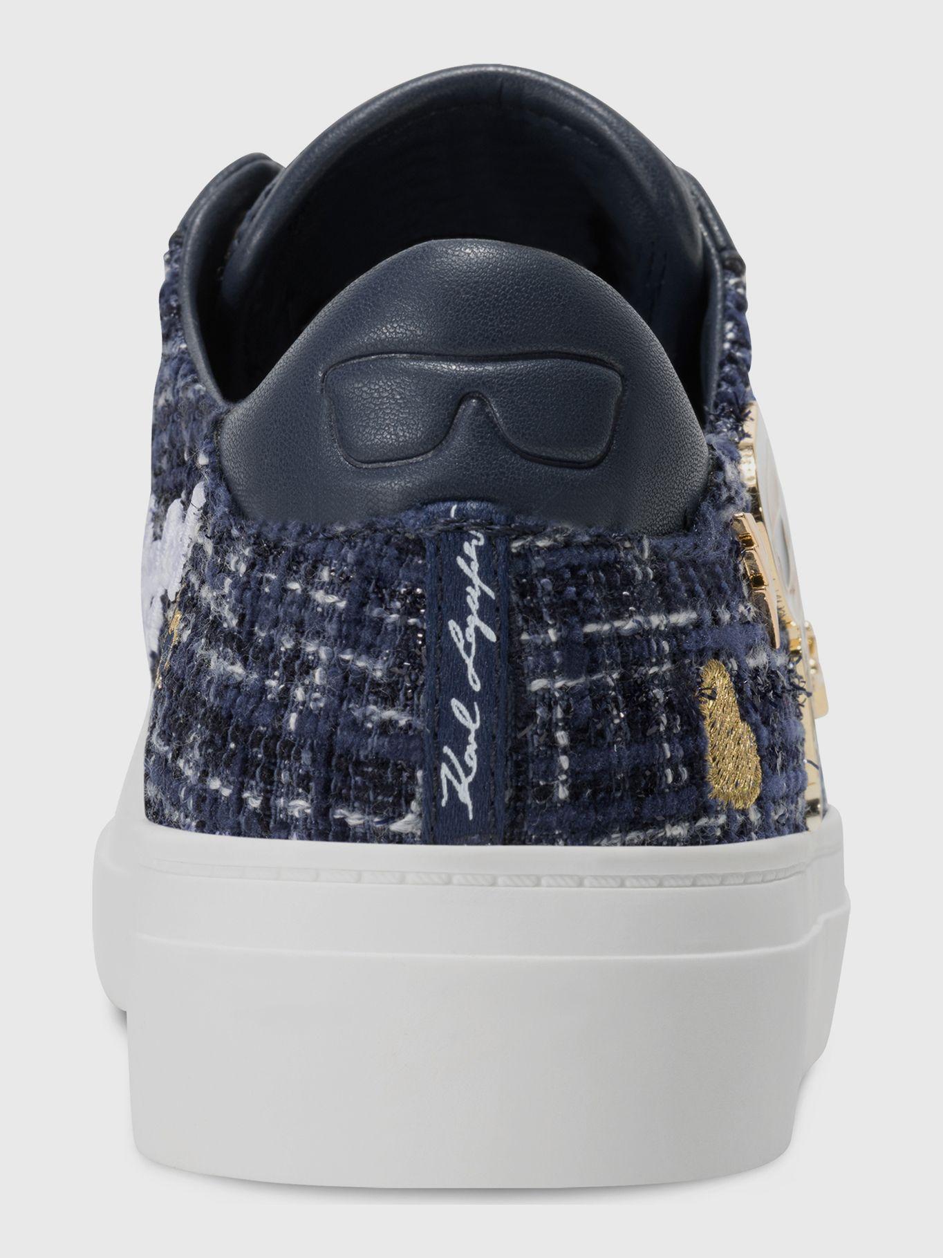 Zapatillas estampado y pines & Choupette Azul-1