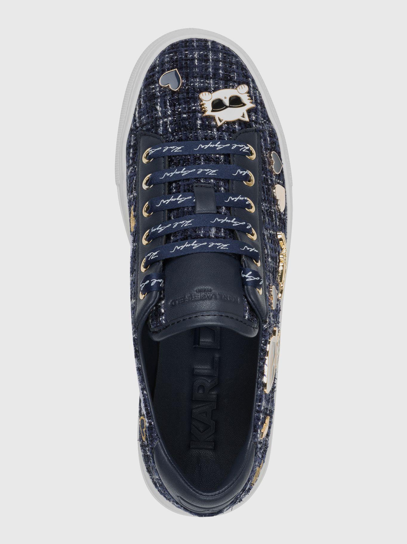 Zapatillas estampado y pines & Choupette Azul-2