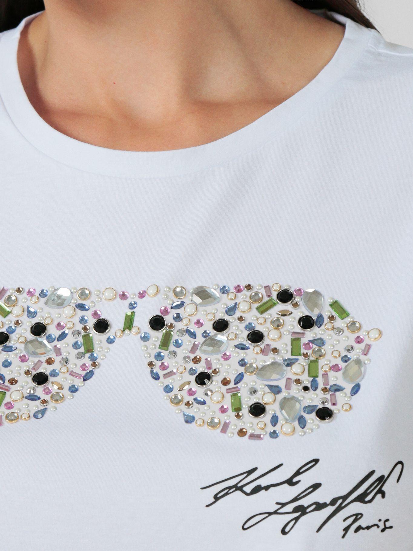 Polera con gafas de sol  Blanco Karl Lagerfeld-4