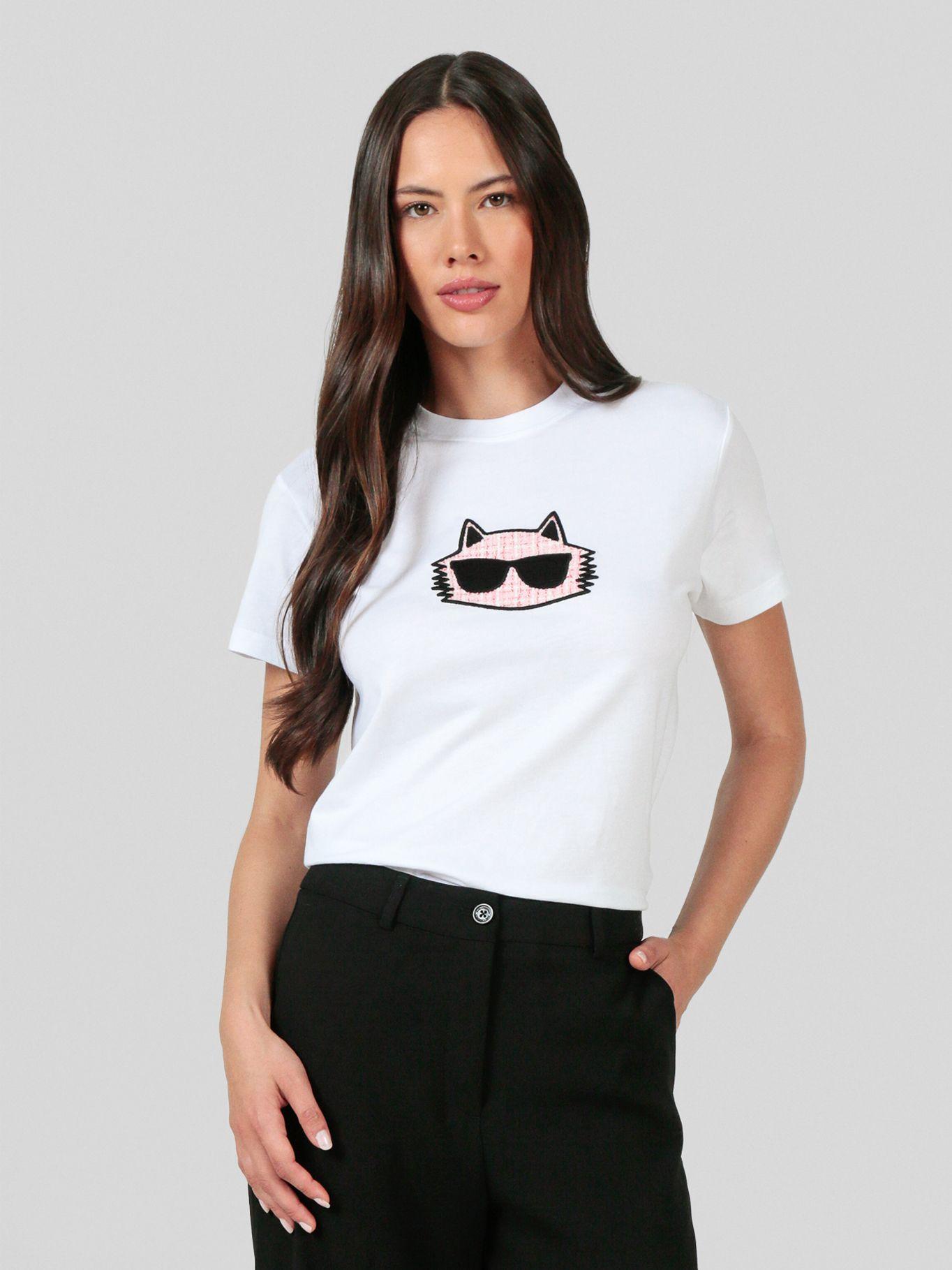 Polera CHOUPETTE texturizado Blanco Karl Lagerfeld-0