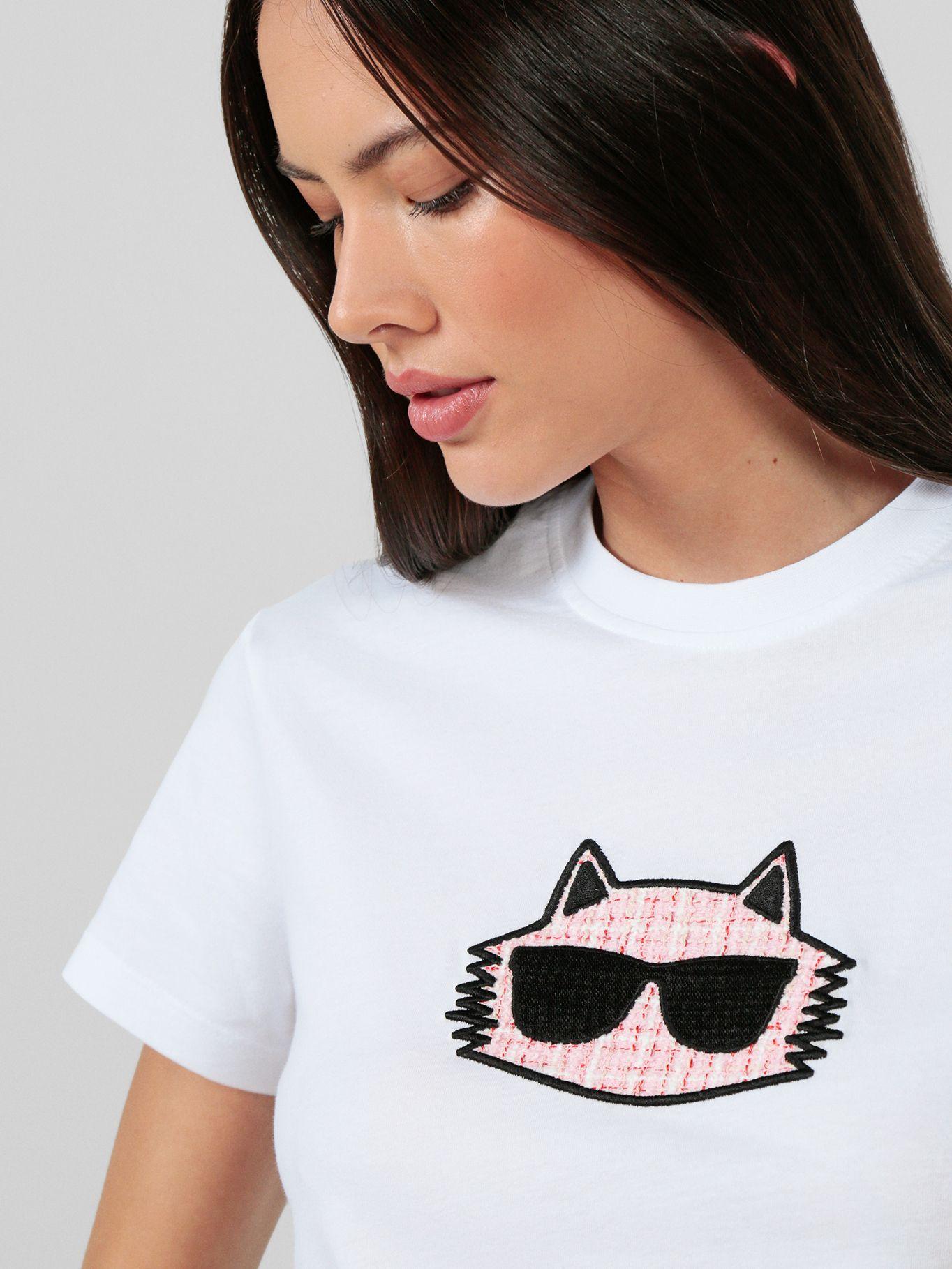 Polera CHOUPETTE texturizado Blanco Karl Lagerfeld-4