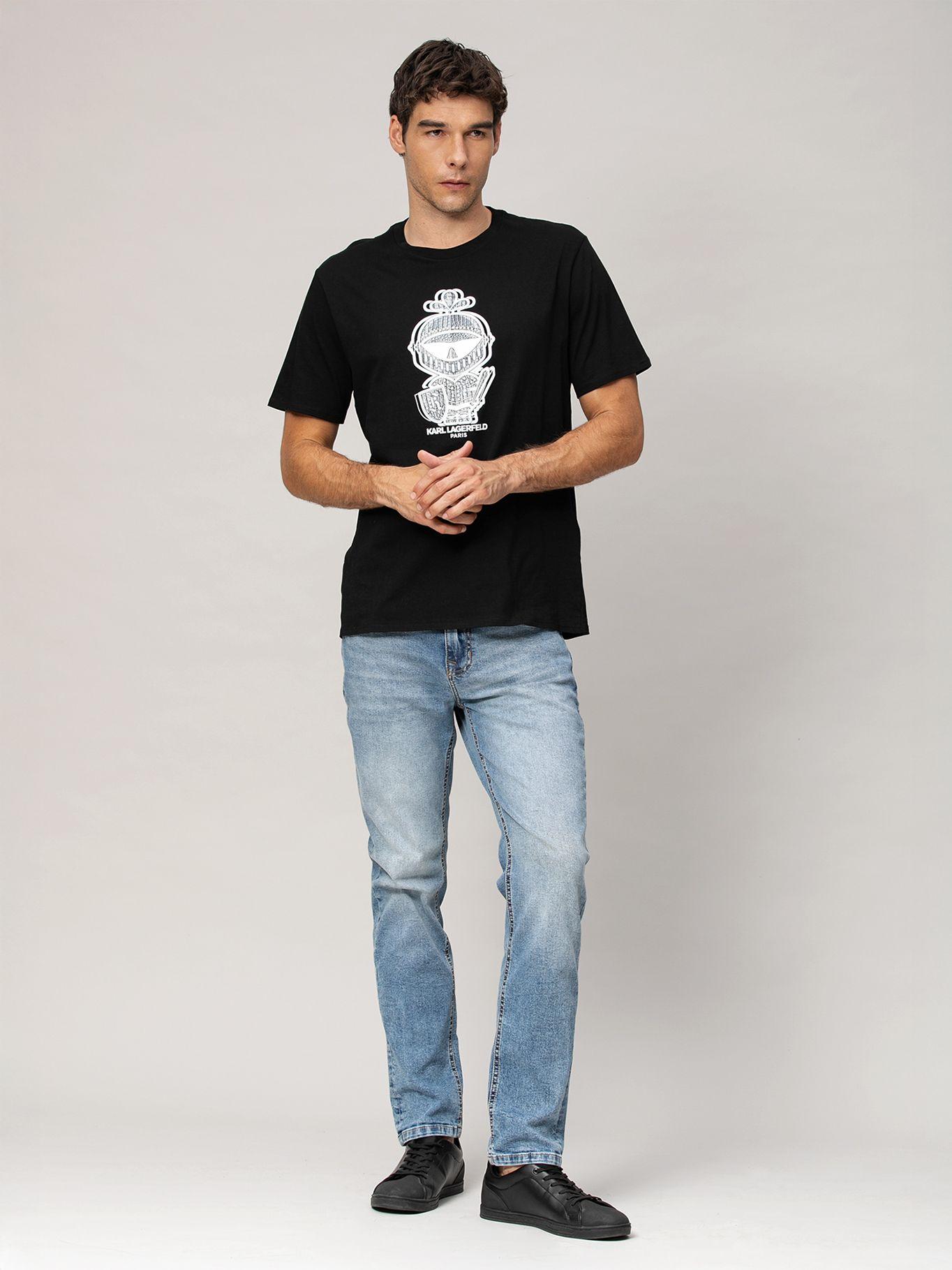 Polera con estampado armor dragon skin Karl Negro Karl-1