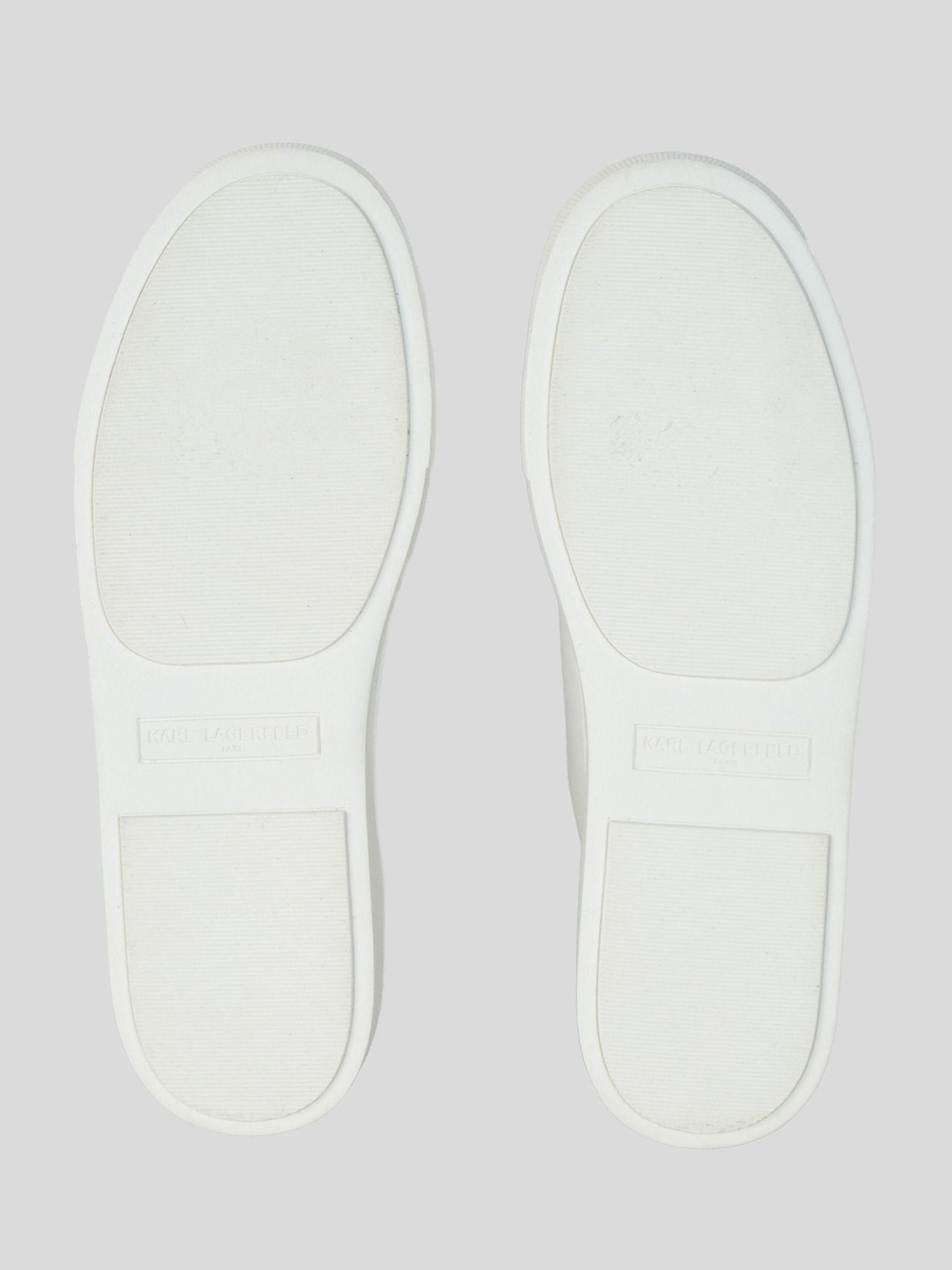 Zapatilla blancas aplicaciones metálicos Blanco-4