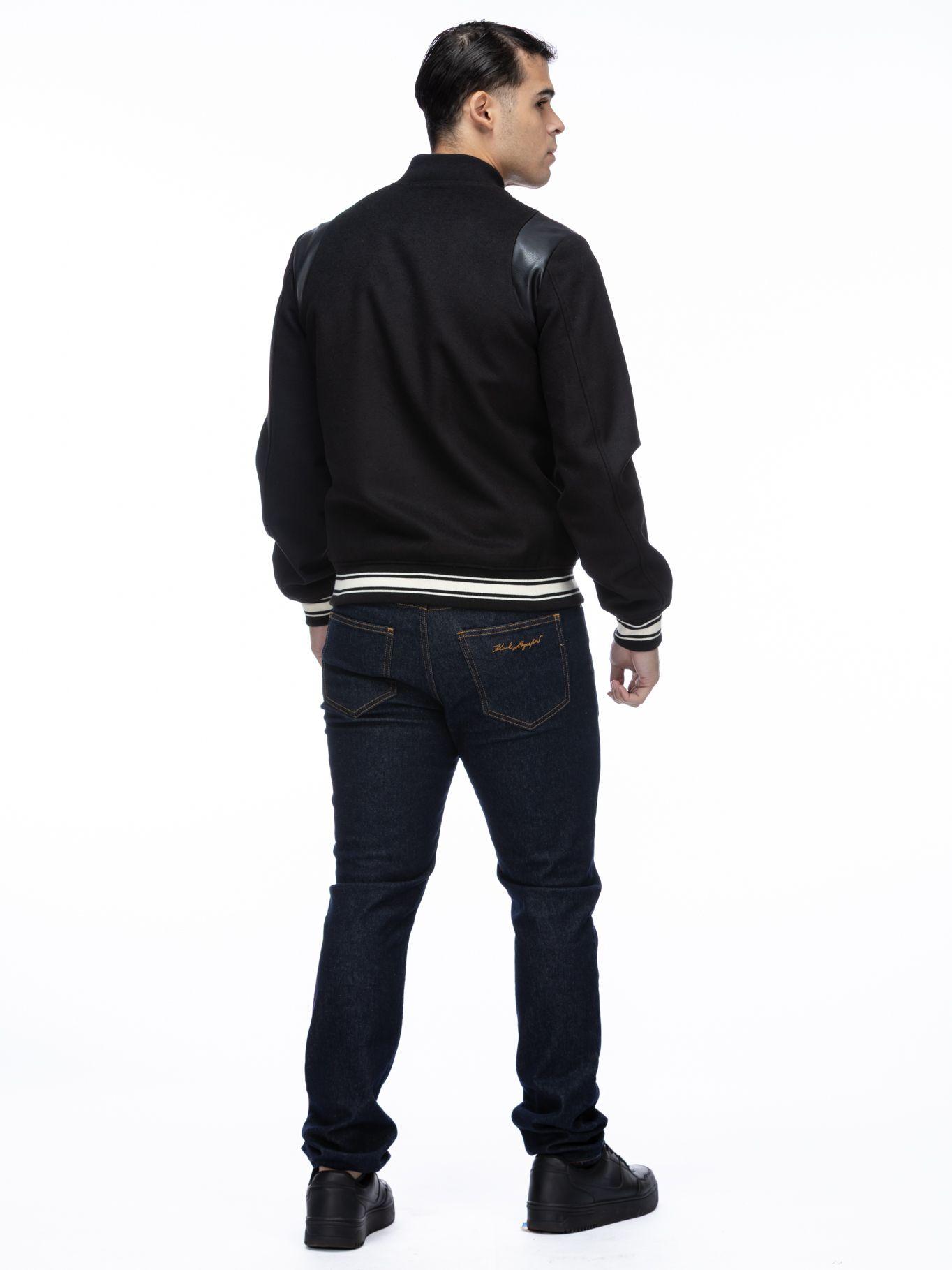 Chaqueta bomber varsity Negro Karl Lagerfeld-2