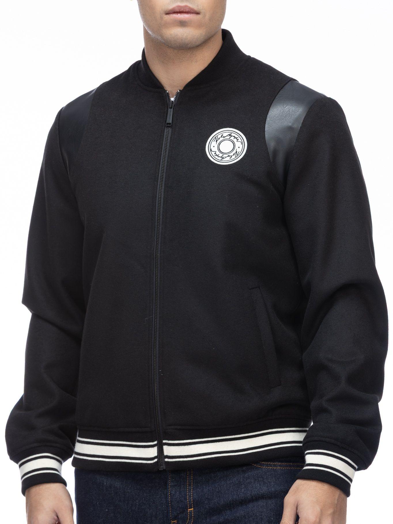 Chaqueta bomber varsity Negro Karl Lagerfeld-4