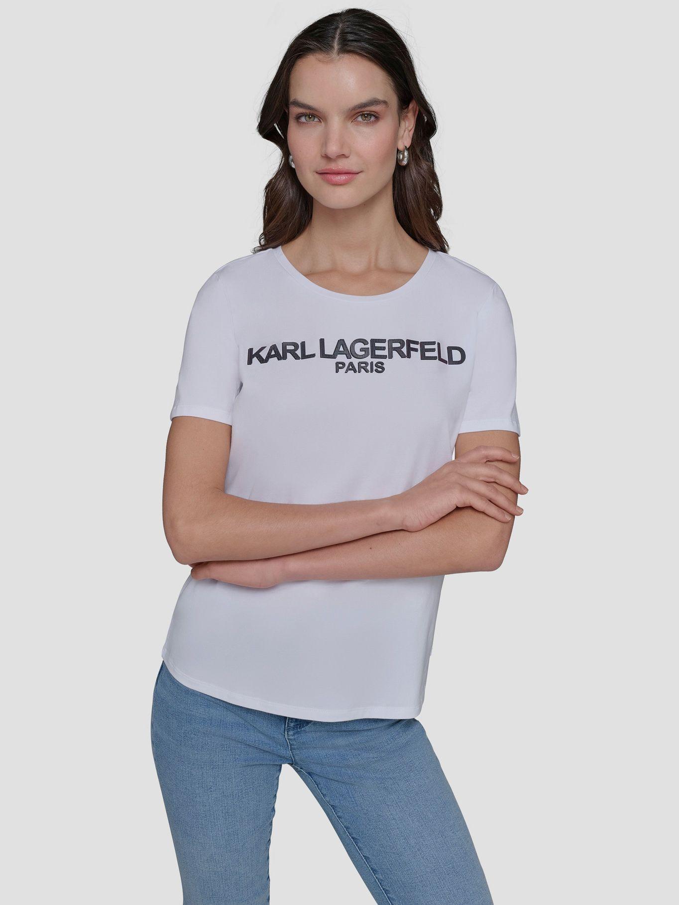 Polera con logo irridescent Blanca-0