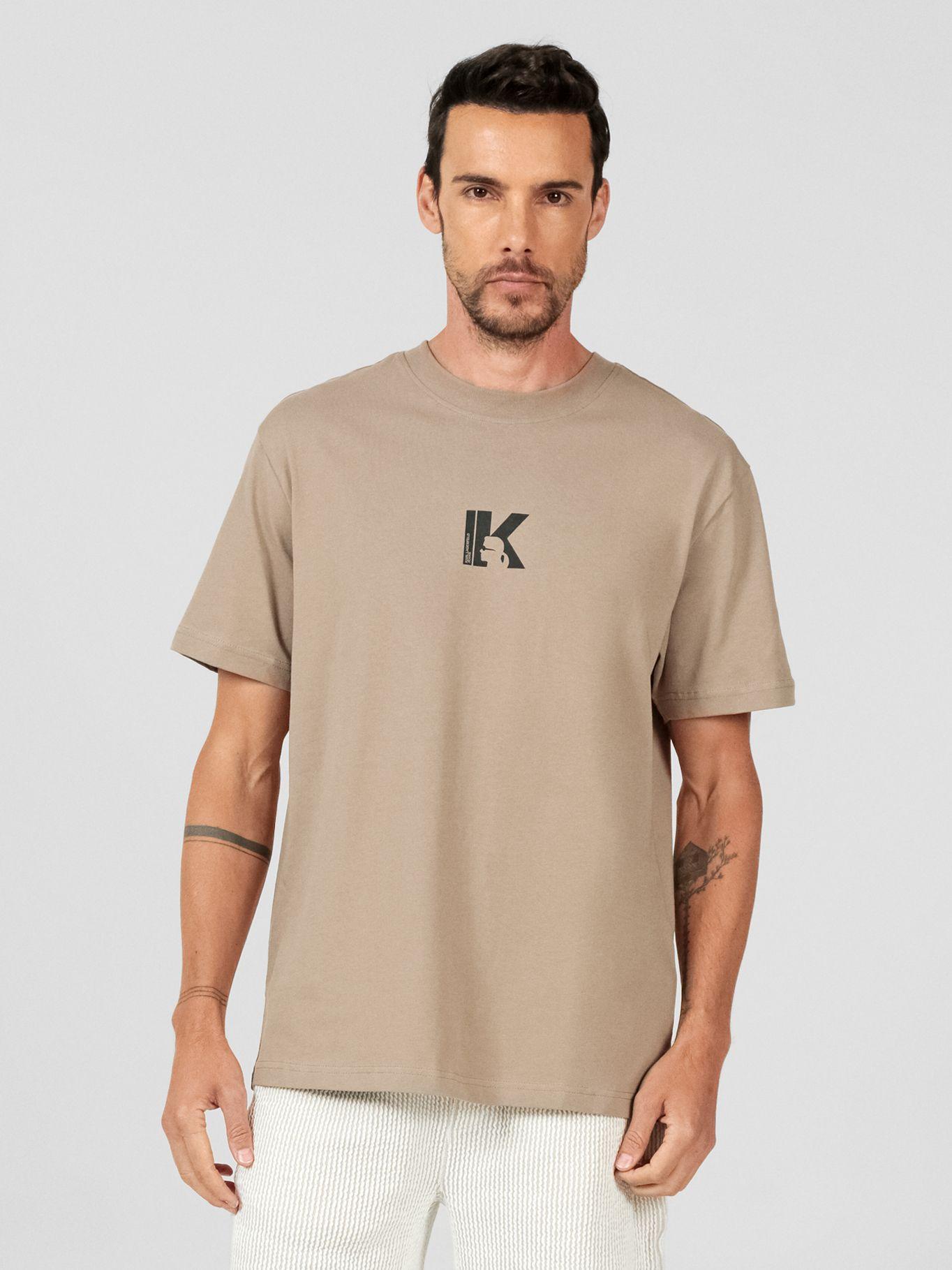 Polera regular con logo Negro Karl Lagerfeld-0