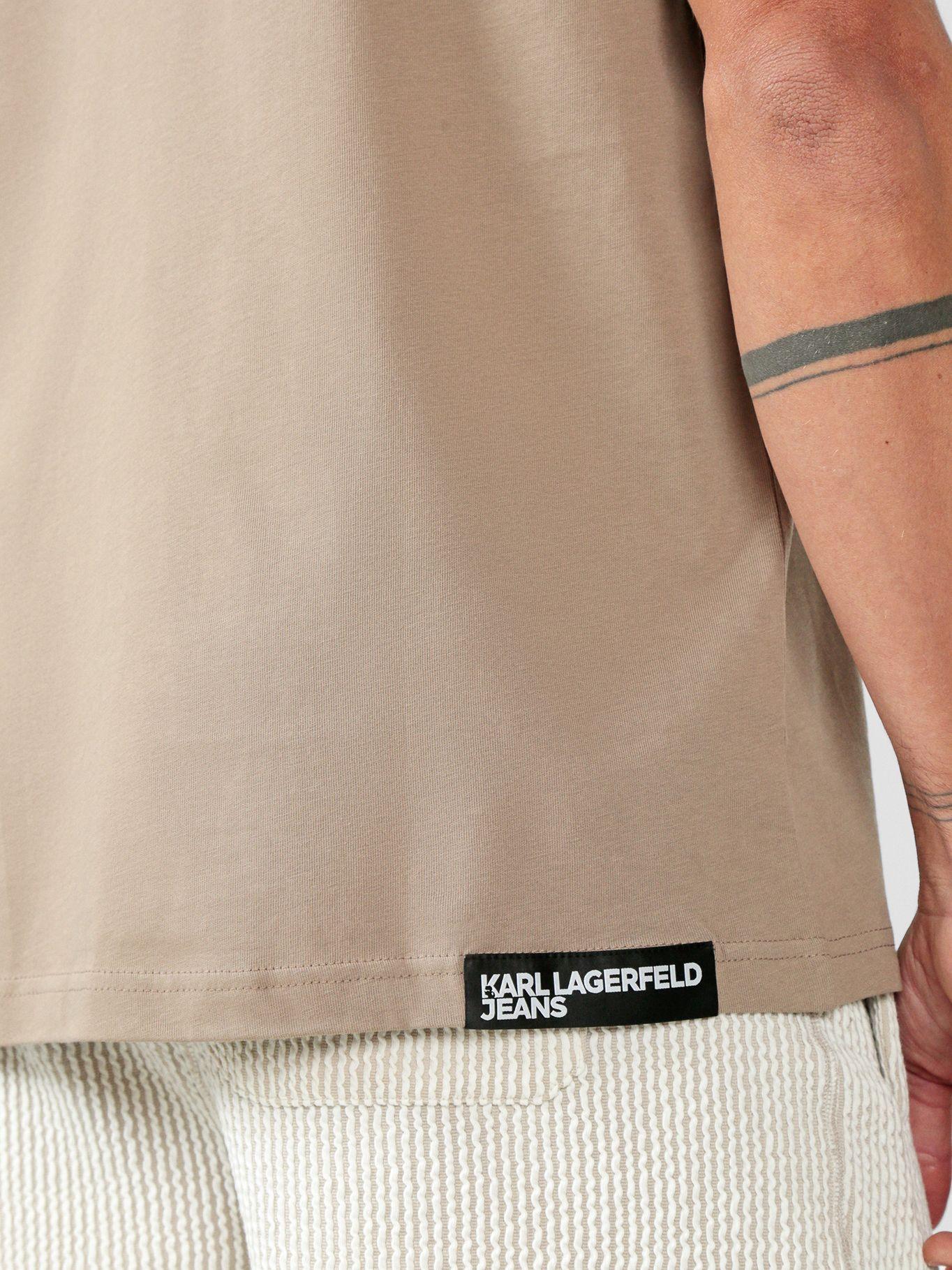 Polera regular con logo Negro Karl Lagerfeld-4