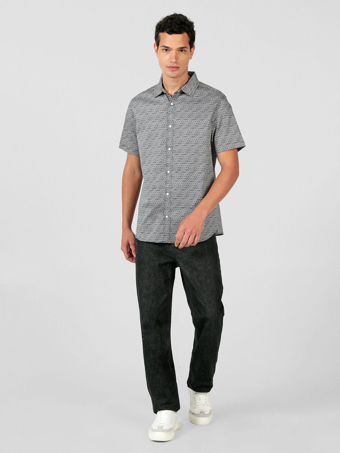 Camisa de estampado integral logo Negro Karl Lagerfeld-1