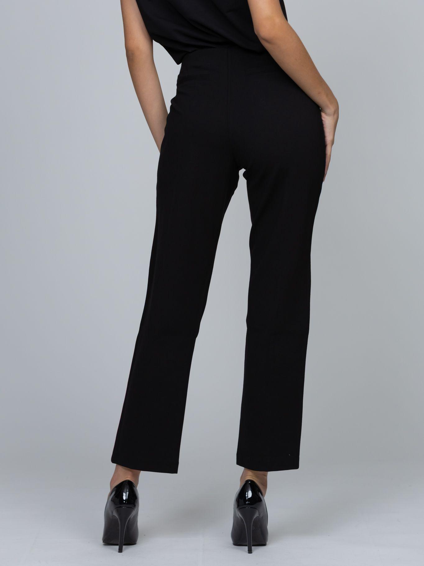 Pantalón con detalle de botones de cristal Negro Karl-3