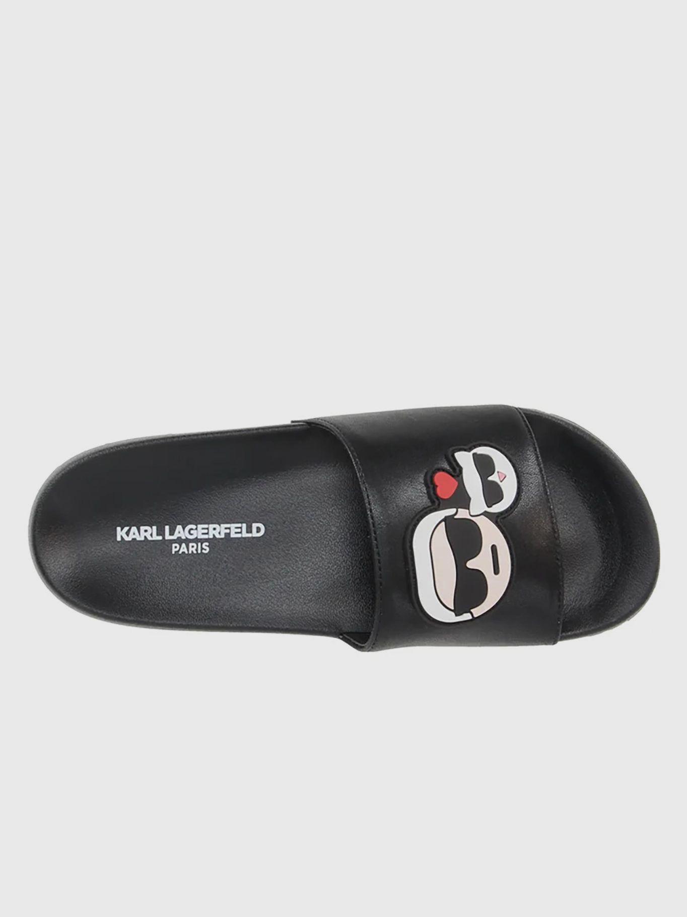 Sandalias negras con diseño gráfico Ikon Negro Karl-4