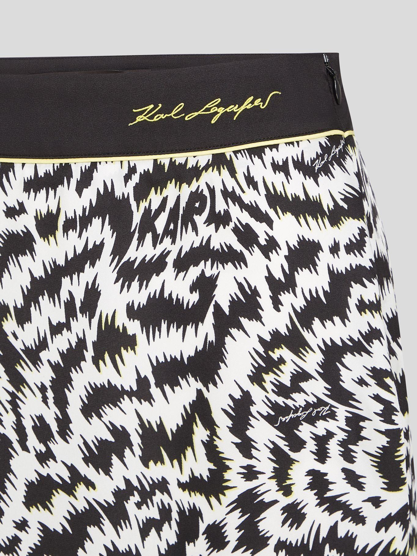 Falda con estampado de zebra Multicolor Karl Lagerfeld-2