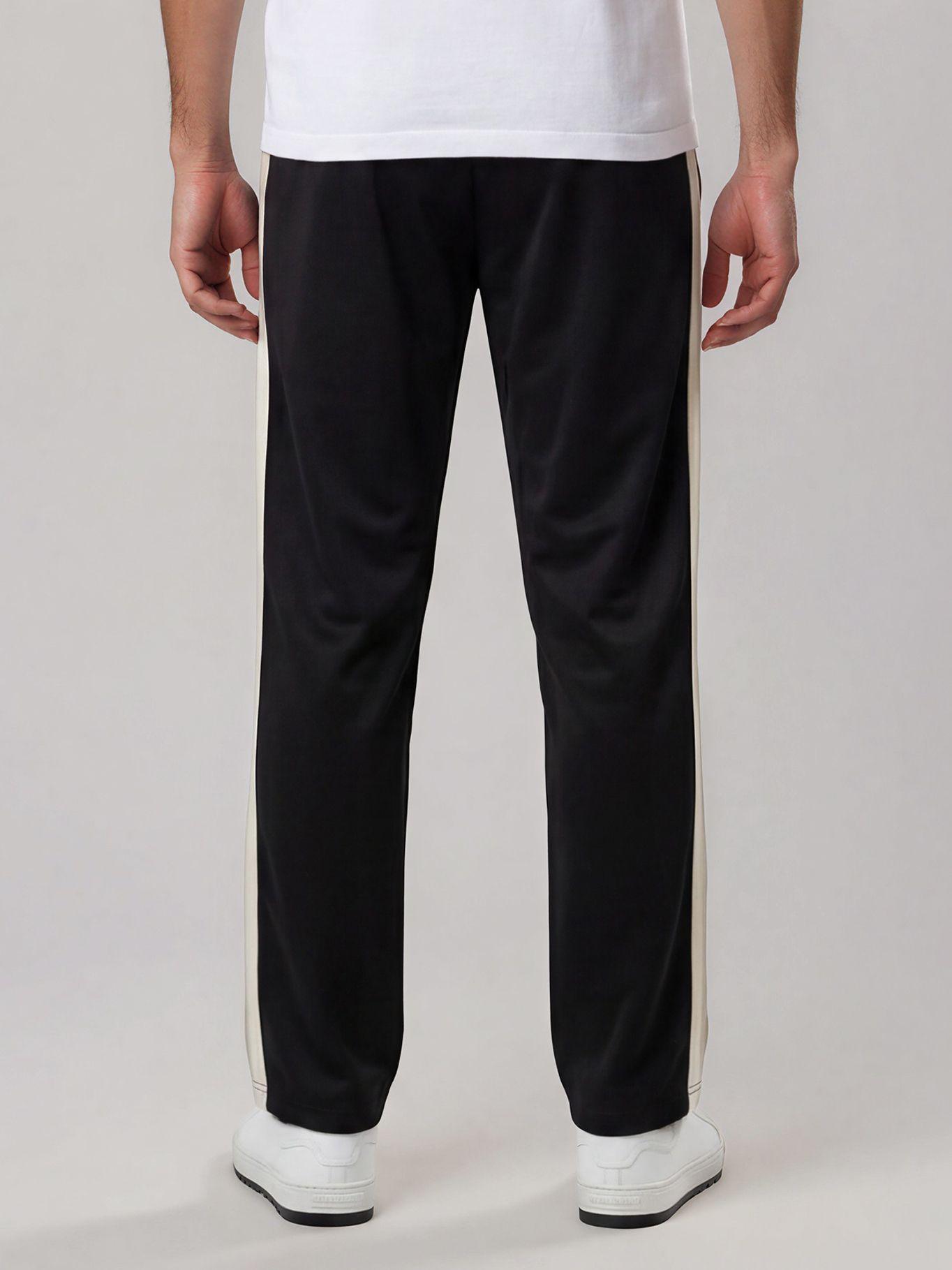 Pantalón deportivo con franjas laterales Negro Karl-2
