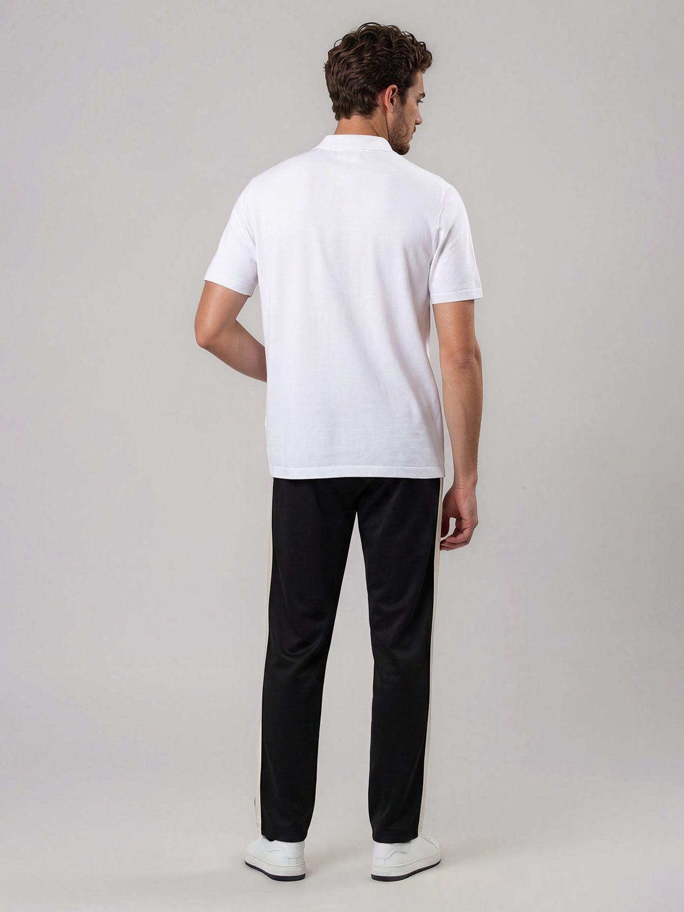 Pantalón deportivo con franjas laterales Negro Karl-3