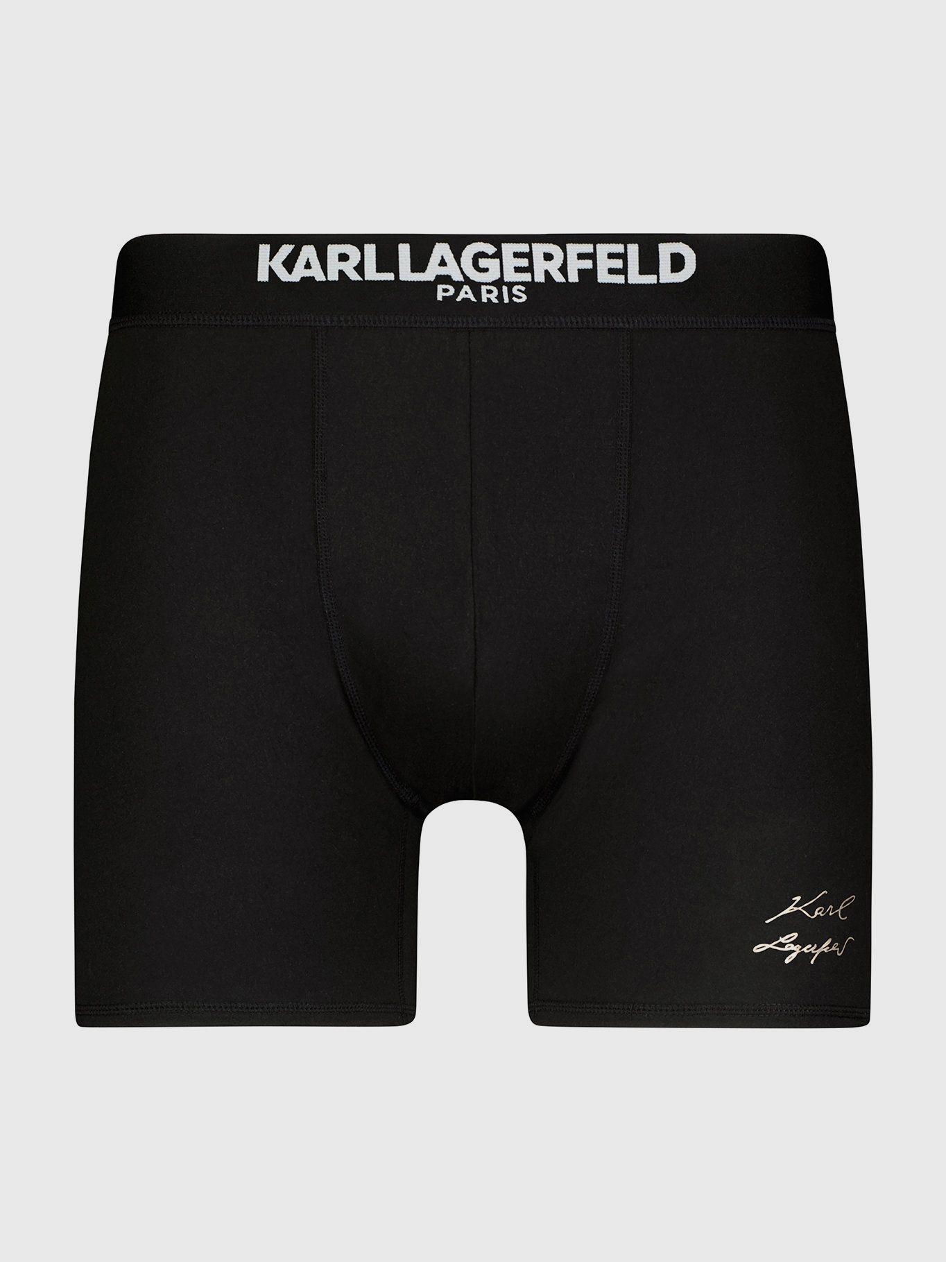 Pack de 3 bóxers con diseño sólido y estampado Negro-1