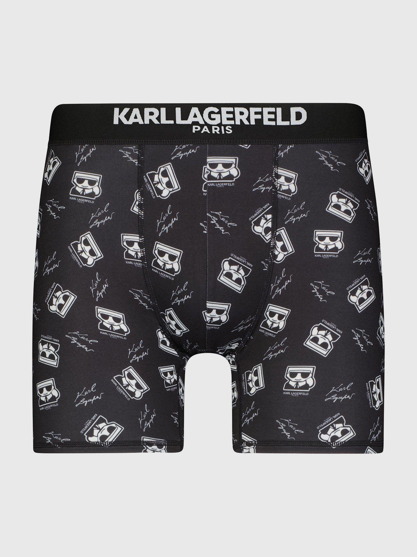 Pack de 3 bóxers con diseño sólido y estampado Negro-2