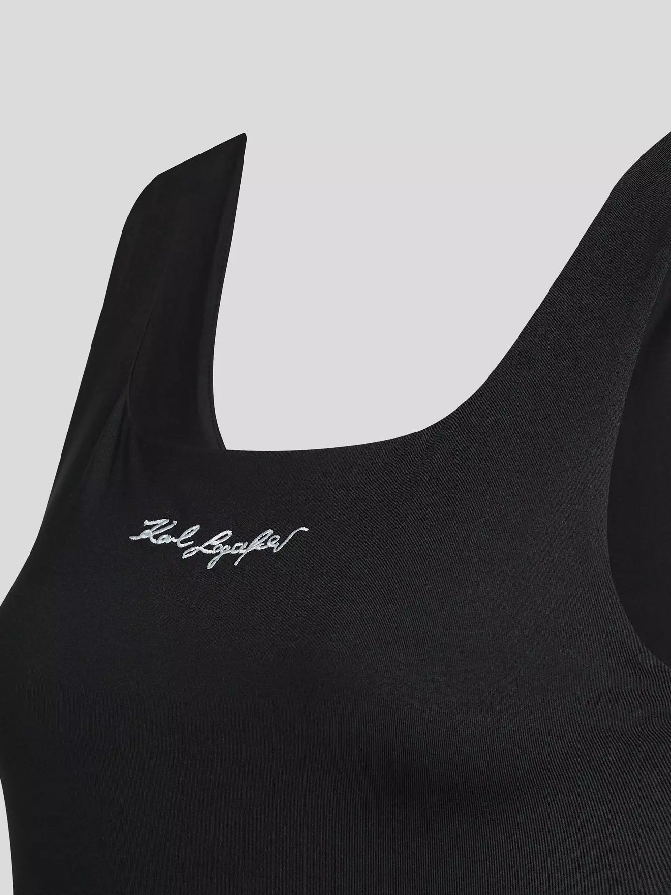 Polera con firma bordada Negro Karl Lagerfeld-2
