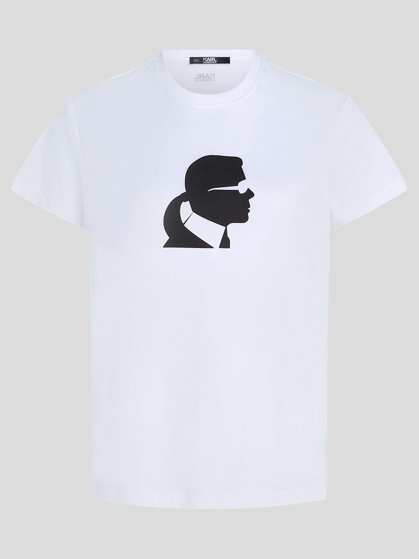Polera con perfil de/ KARL Blanco Karl Lagerfeld-0