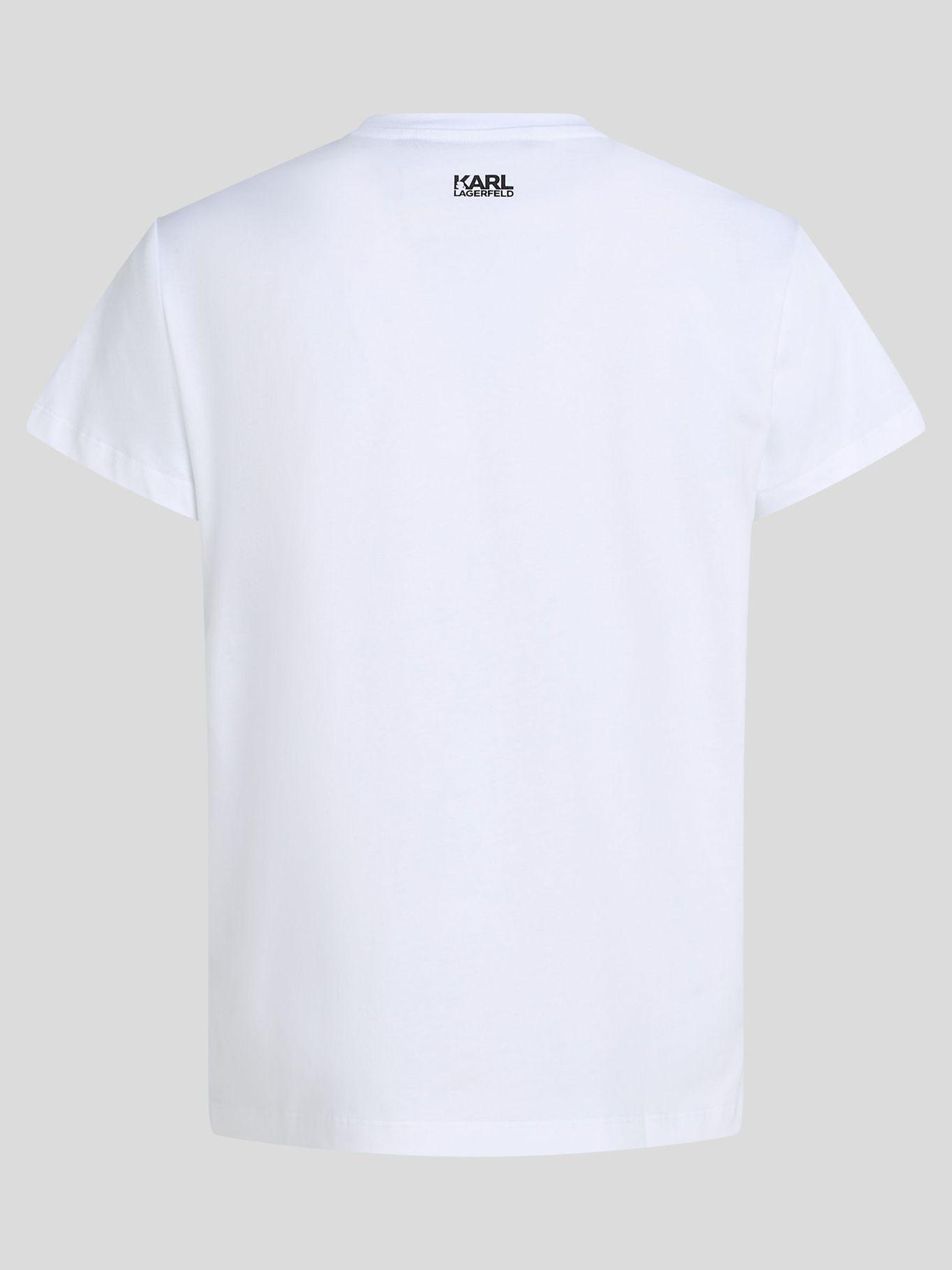 Polera con perfil de/ KARL Blanco Karl Lagerfeld-1