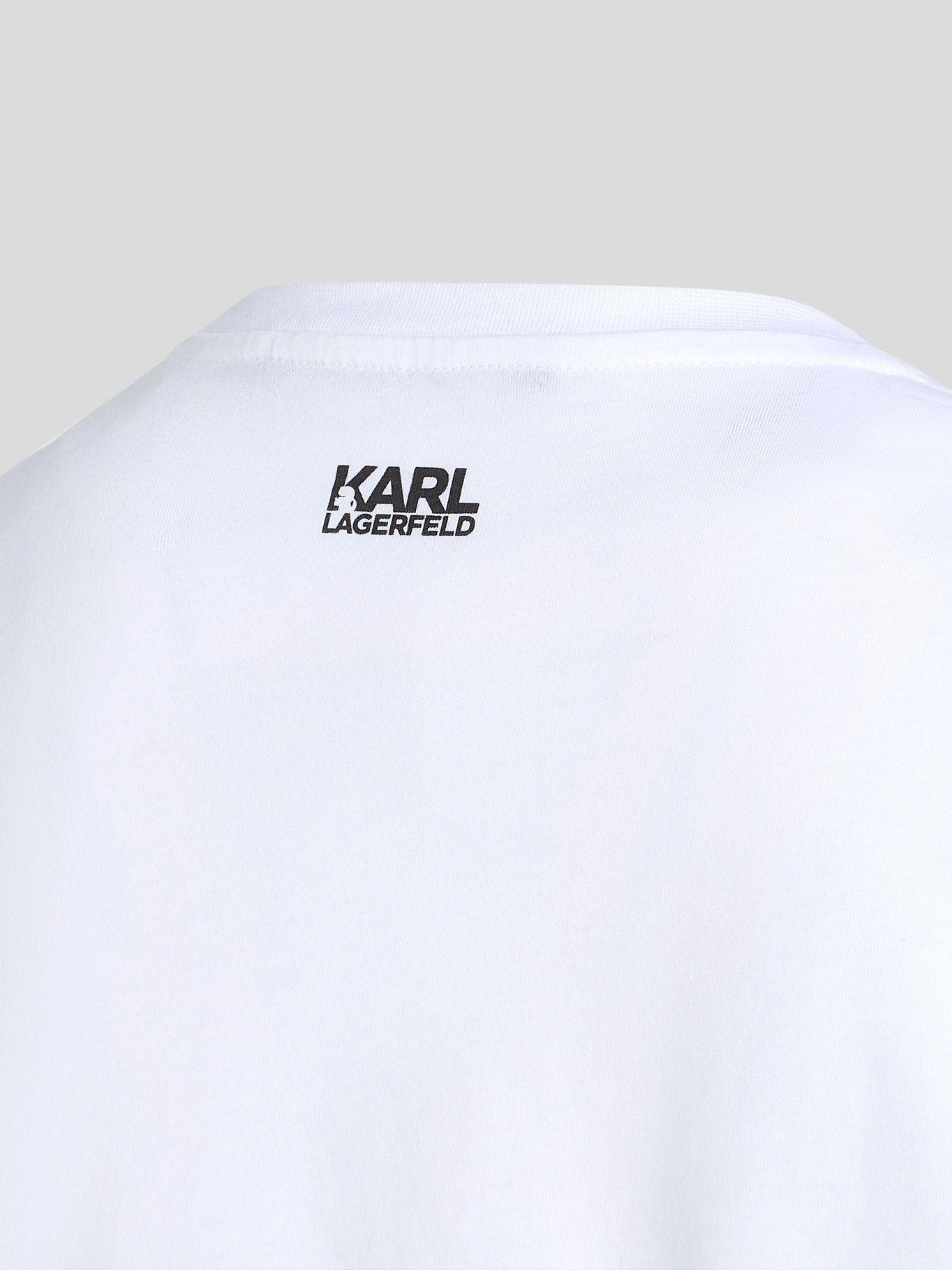 Polera con perfil de/ KARL Blanco Karl Lagerfeld-2