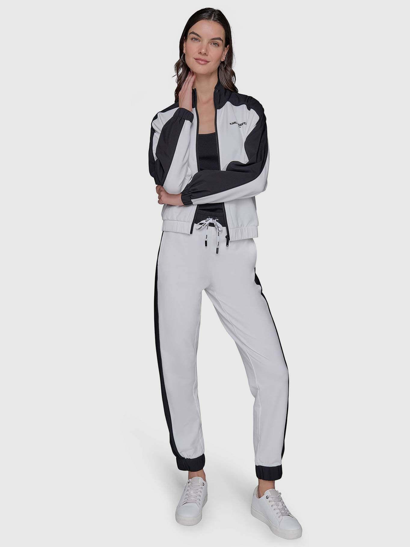 Chaqueta colorblock Blanco Karl Lagerfeld-1
