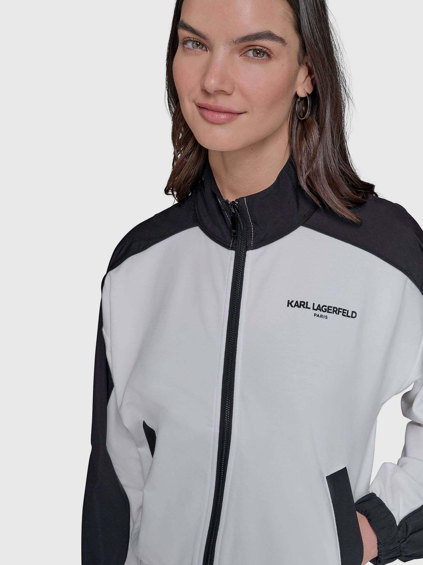 Chaqueta colorblock Blanco Karl Lagerfeld-4