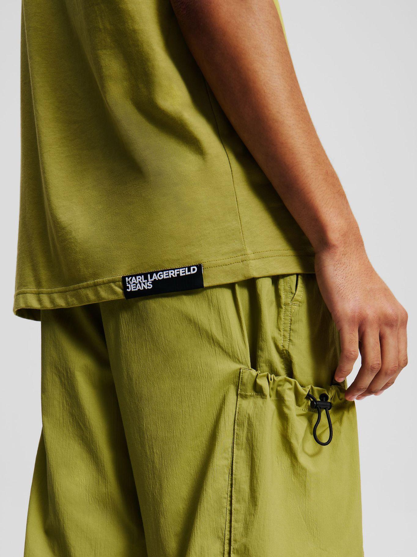 Polera regular essential - Verde Karl Lagerfeld-3